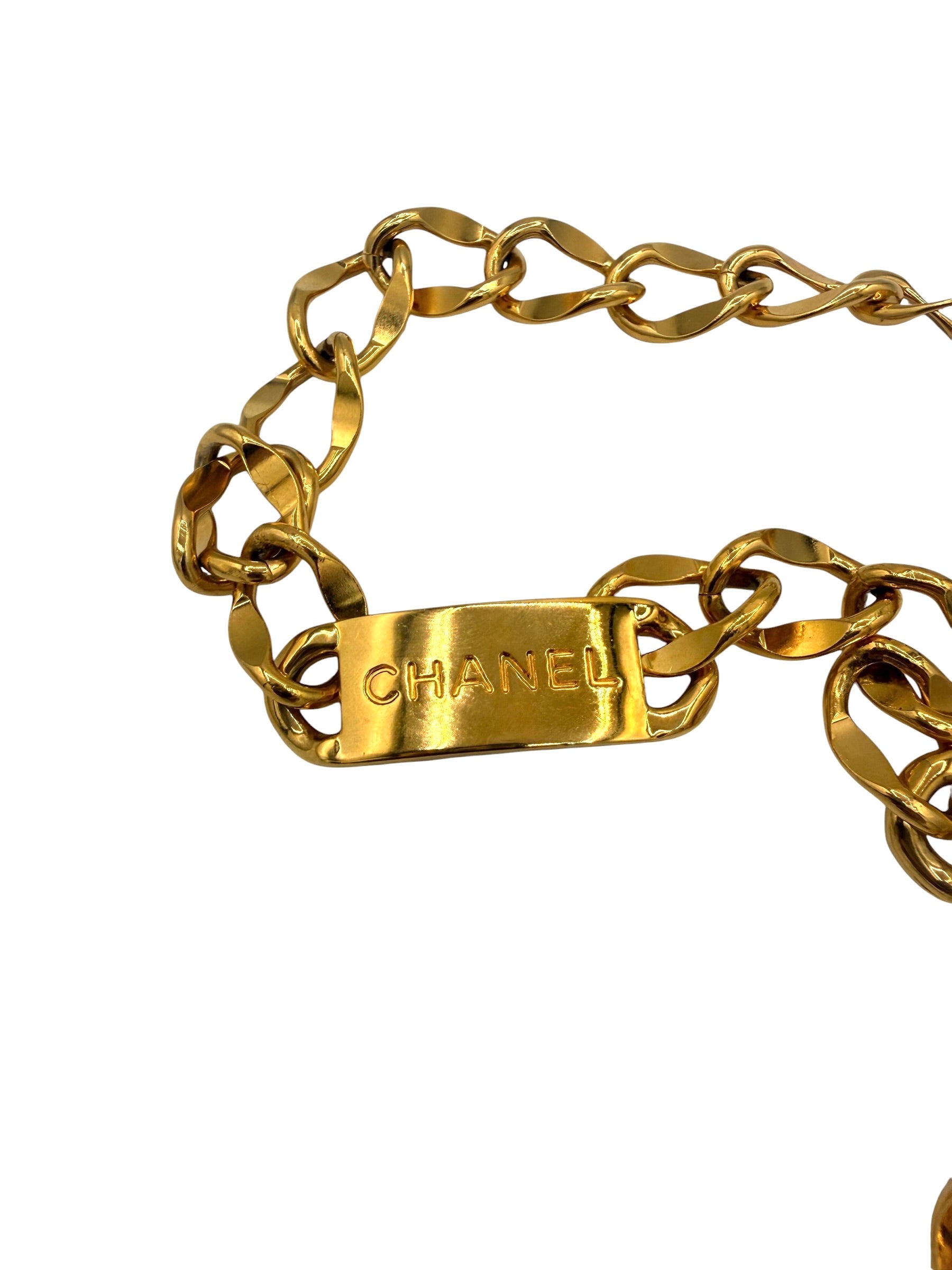 Chanel Vintage Rue Cambon Chain/Belt Necklace 31”