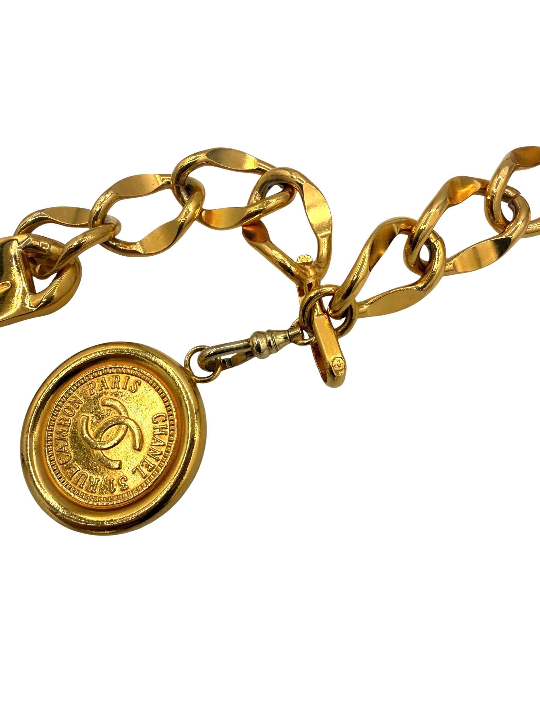 Chanel Vintage Rue Cambon Chain/Belt Necklace 31”