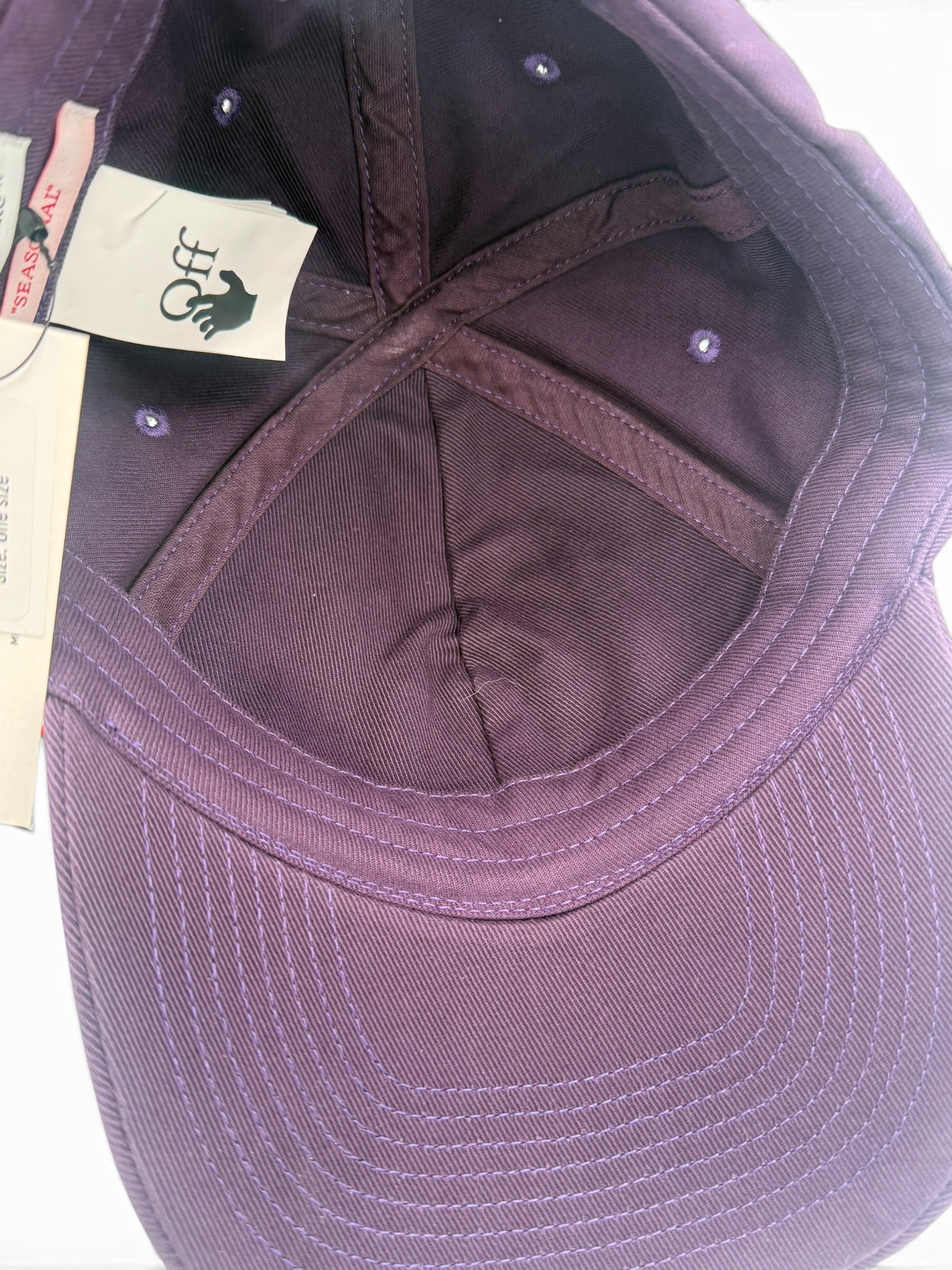 Off-White™ Aubergine Arrow Logo Baseball Cap New with Tags Virgil Abloh