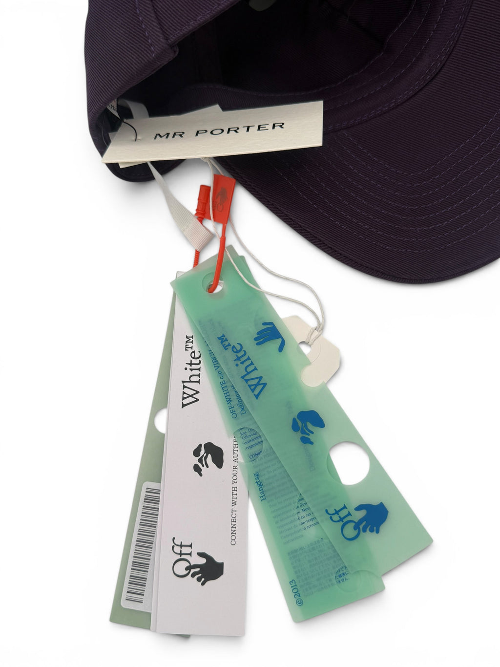 Off-White™ Aubergine Arrow Logo Baseball Cap New with Tags Virgil Abloh