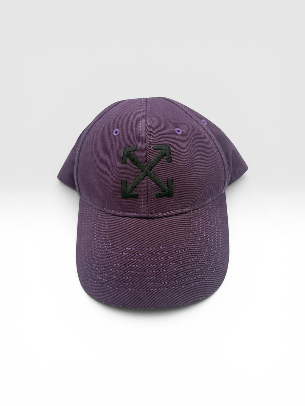 Off-White™ Aubergine Arrow Logo Baseball Cap New with Tags Virgil Abloh