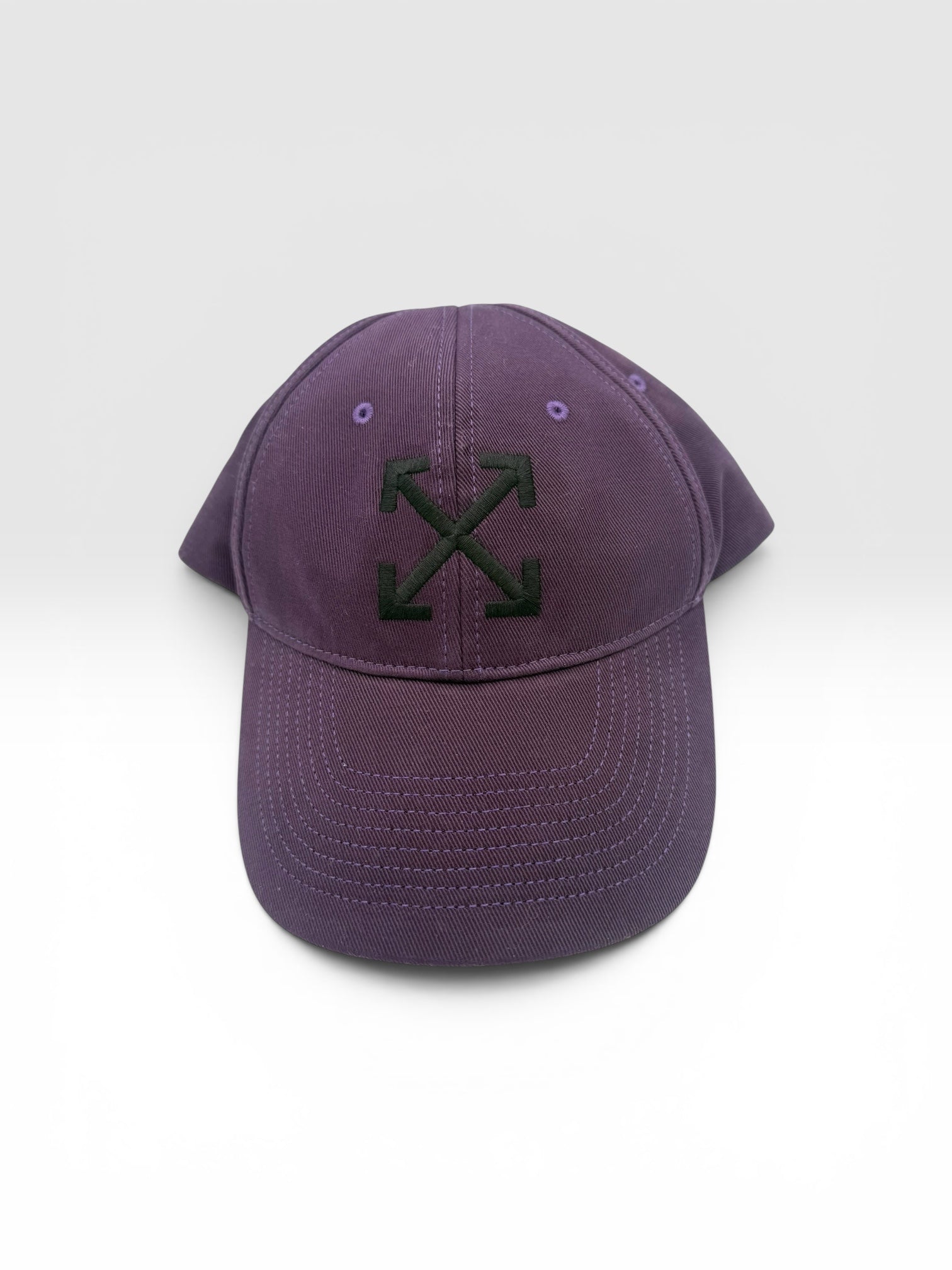 Off-White™ Aubergine Arrow Logo Baseball Cap New with Tags Virgil Abloh