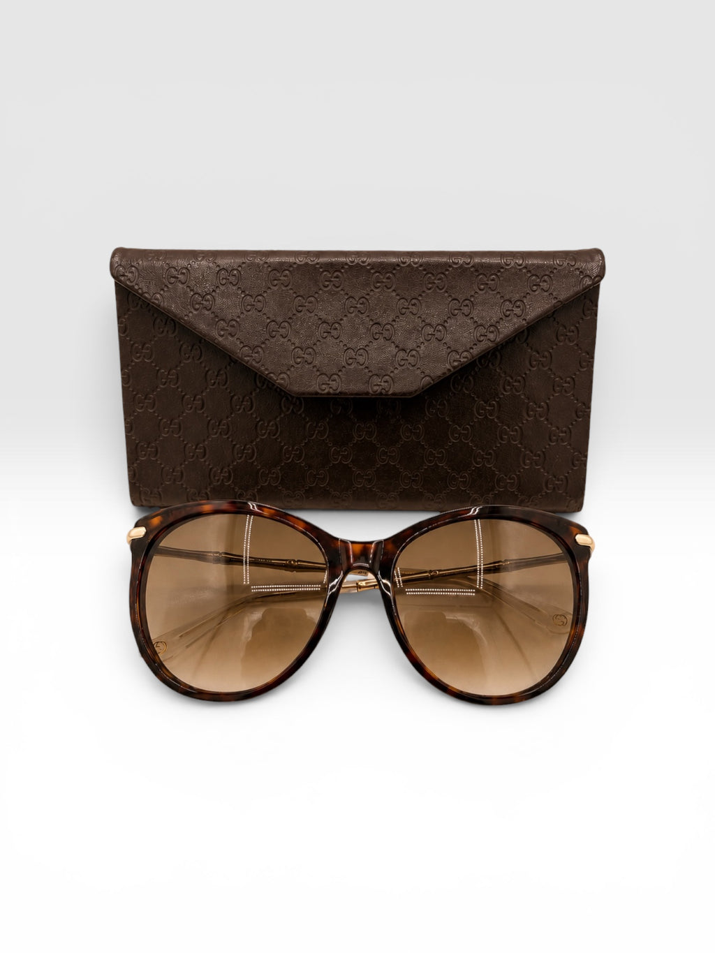 Gucci Bamboo Tortoiseshell Shell Sunglasses