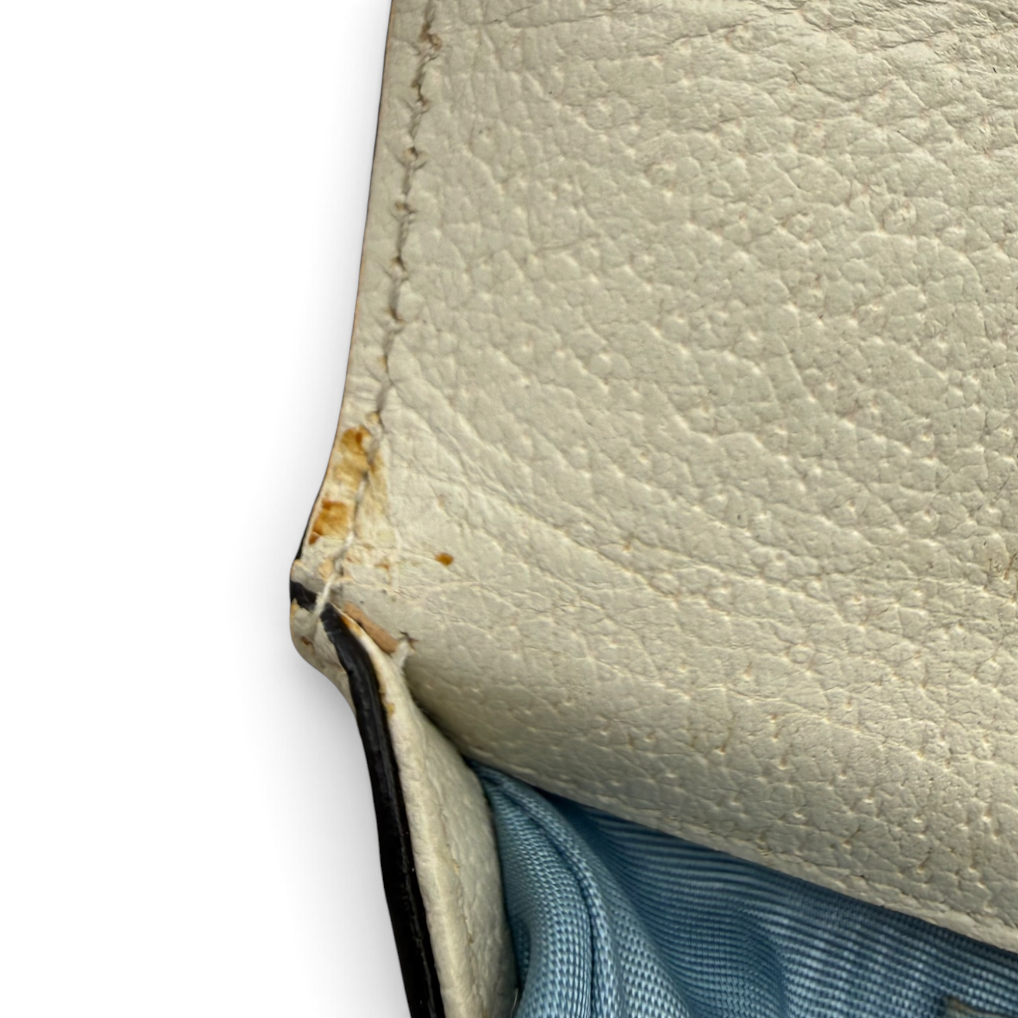 Gucci Bee Star Padlock Leather Chain Shoulder Bag Ivory Gold