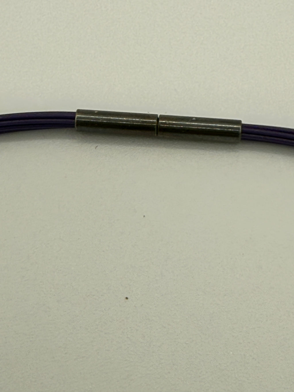 Hermès Bijouterie Fantaisie White/Purple Fish Necklace on Cords