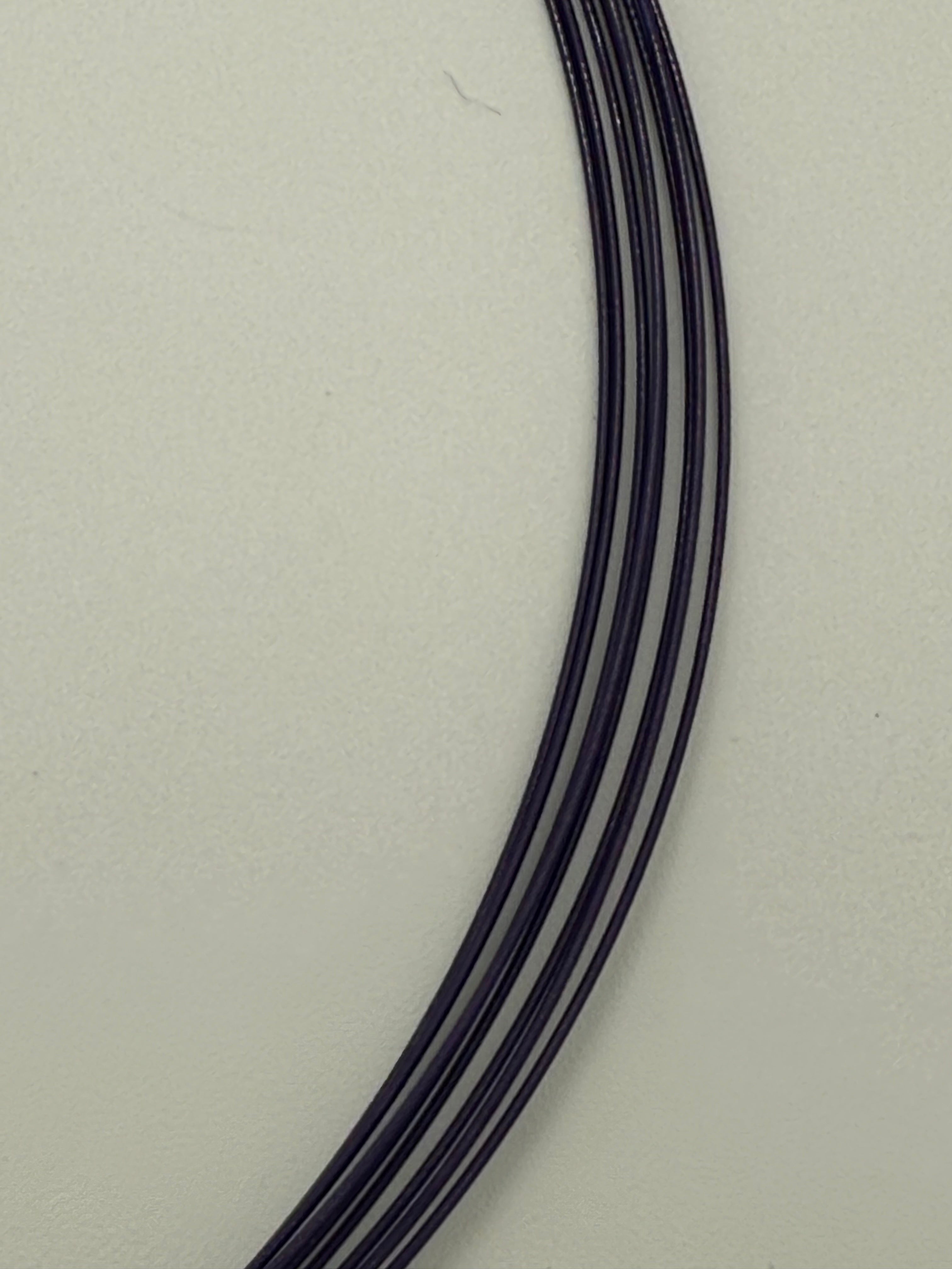 Hermès Bijouterie Fantaisie White/Purple Fish Necklace on Cords
