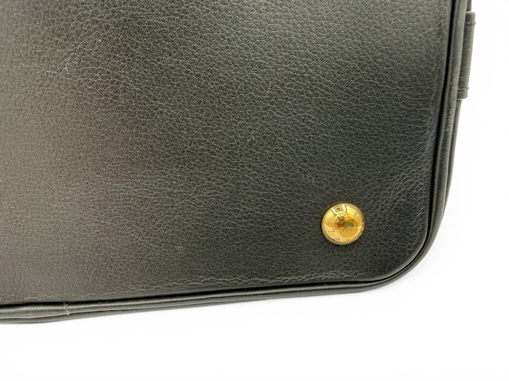 Louis Vuitton Black Grained Calfskin Cruiser PM Bag w/ Two Straps