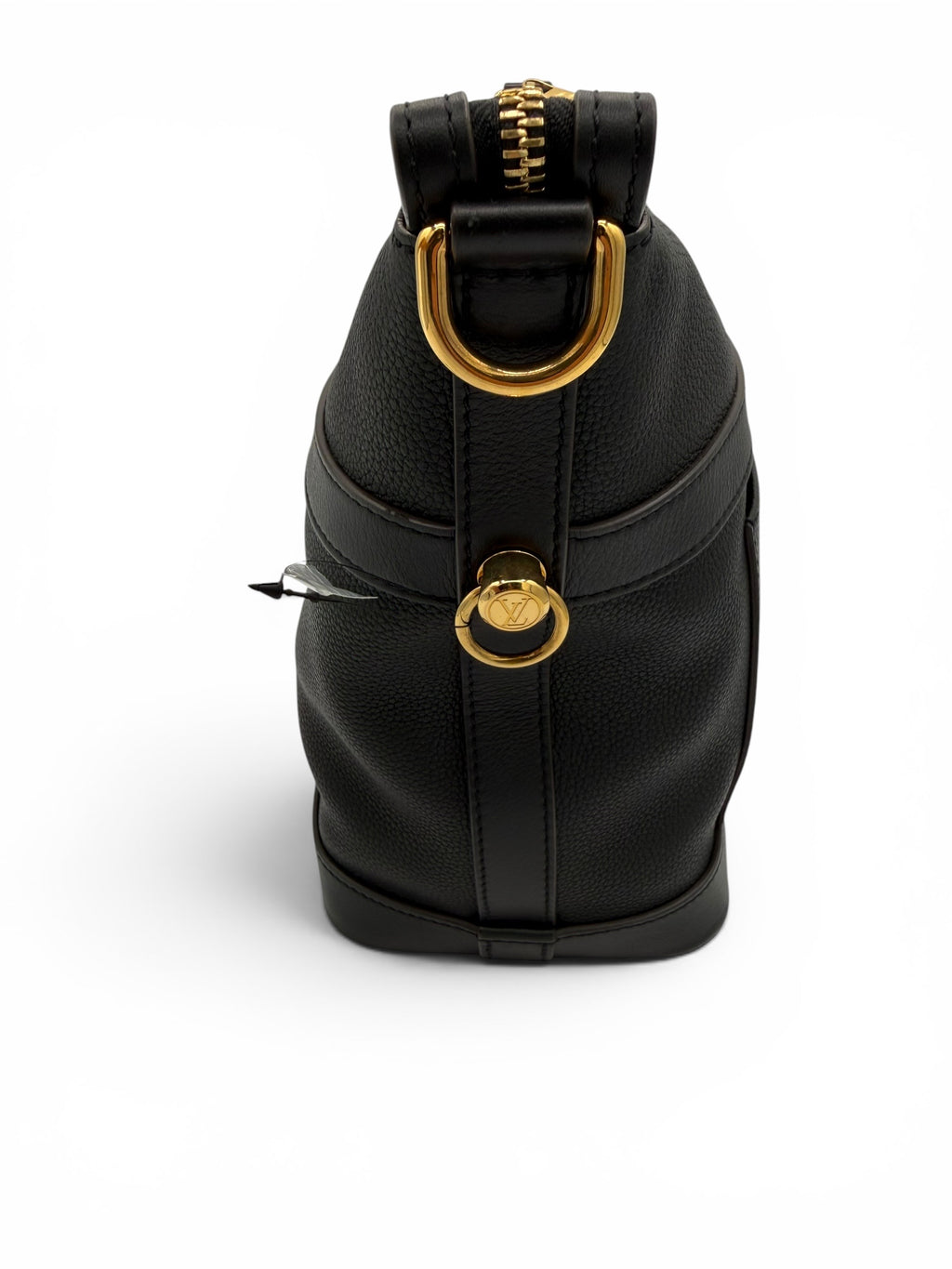 Louis Vuitton Black Grained Calfskin Cruiser PM Bag w/ Two Straps