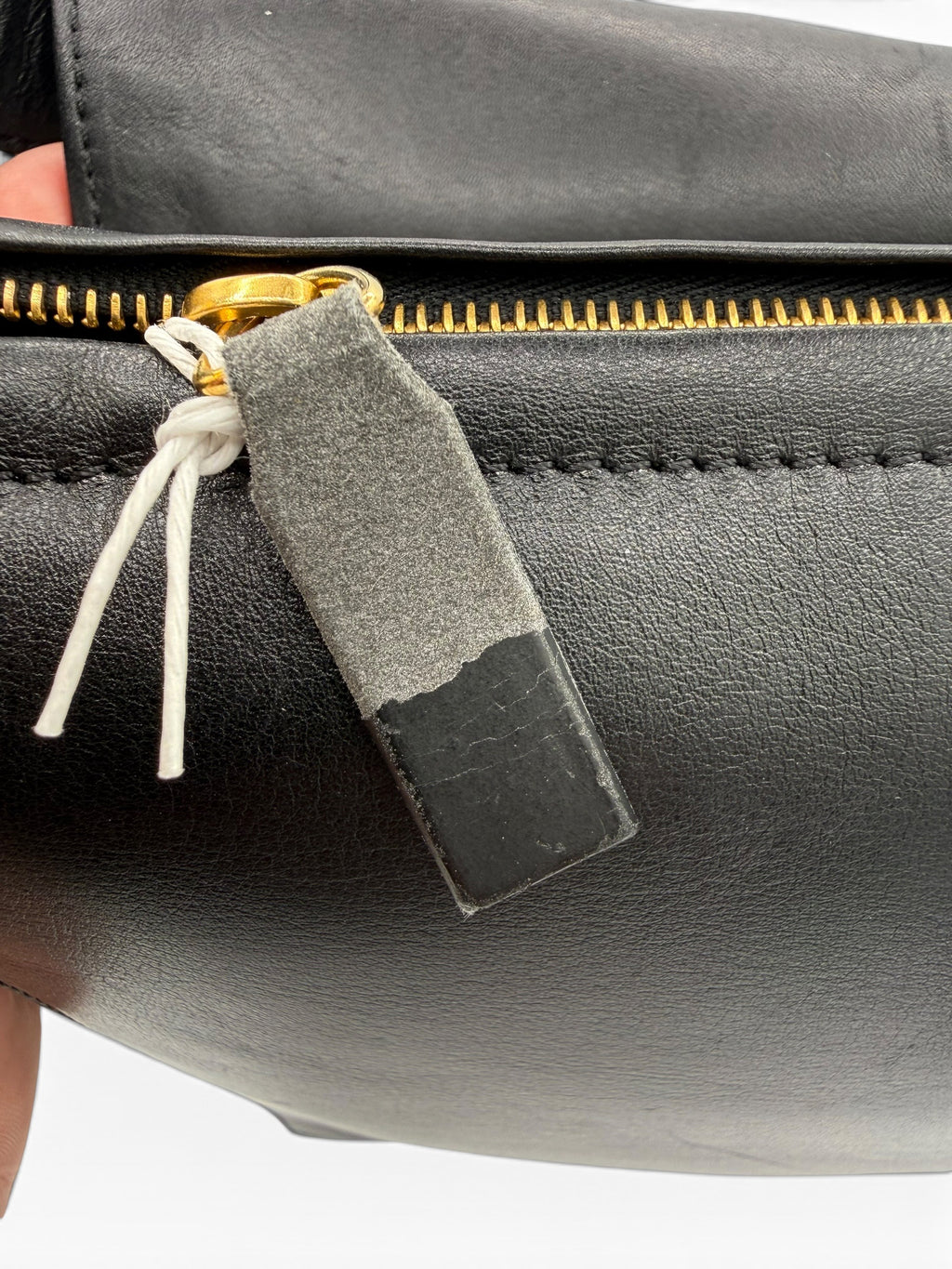 Gianni Versace Black Medusa Leather Shoulder Bag - Vintage