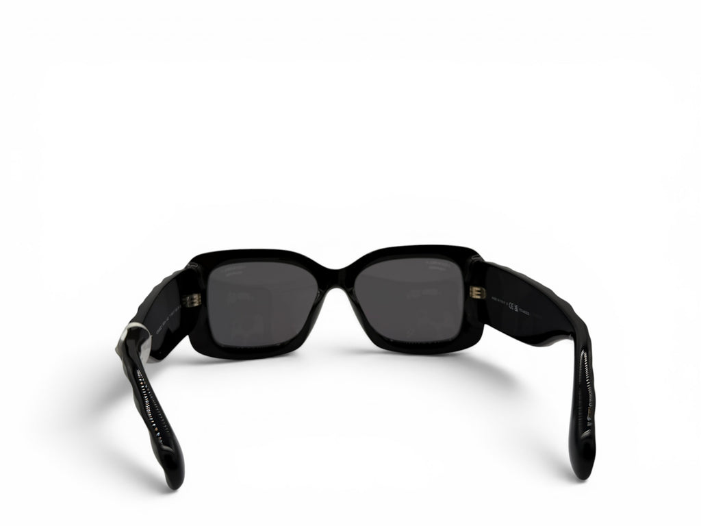 Chanel 5483-A Black Polarized Quilted CC Oversized Sunglasses