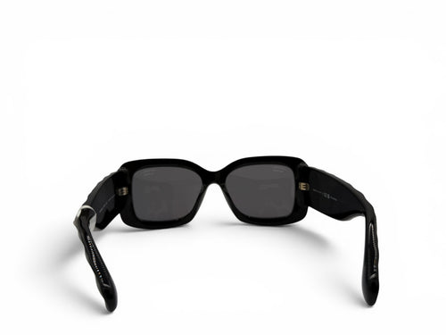 Chanel 5483-A Black Polarized Quilted CC Oversized Sunglasses