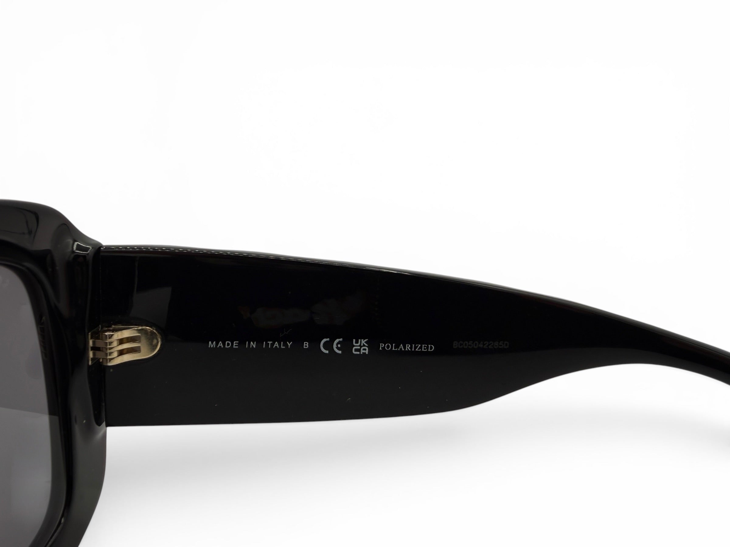 Chanel 5483-A Black Polarized Quilted CC Oversized Sunglasses