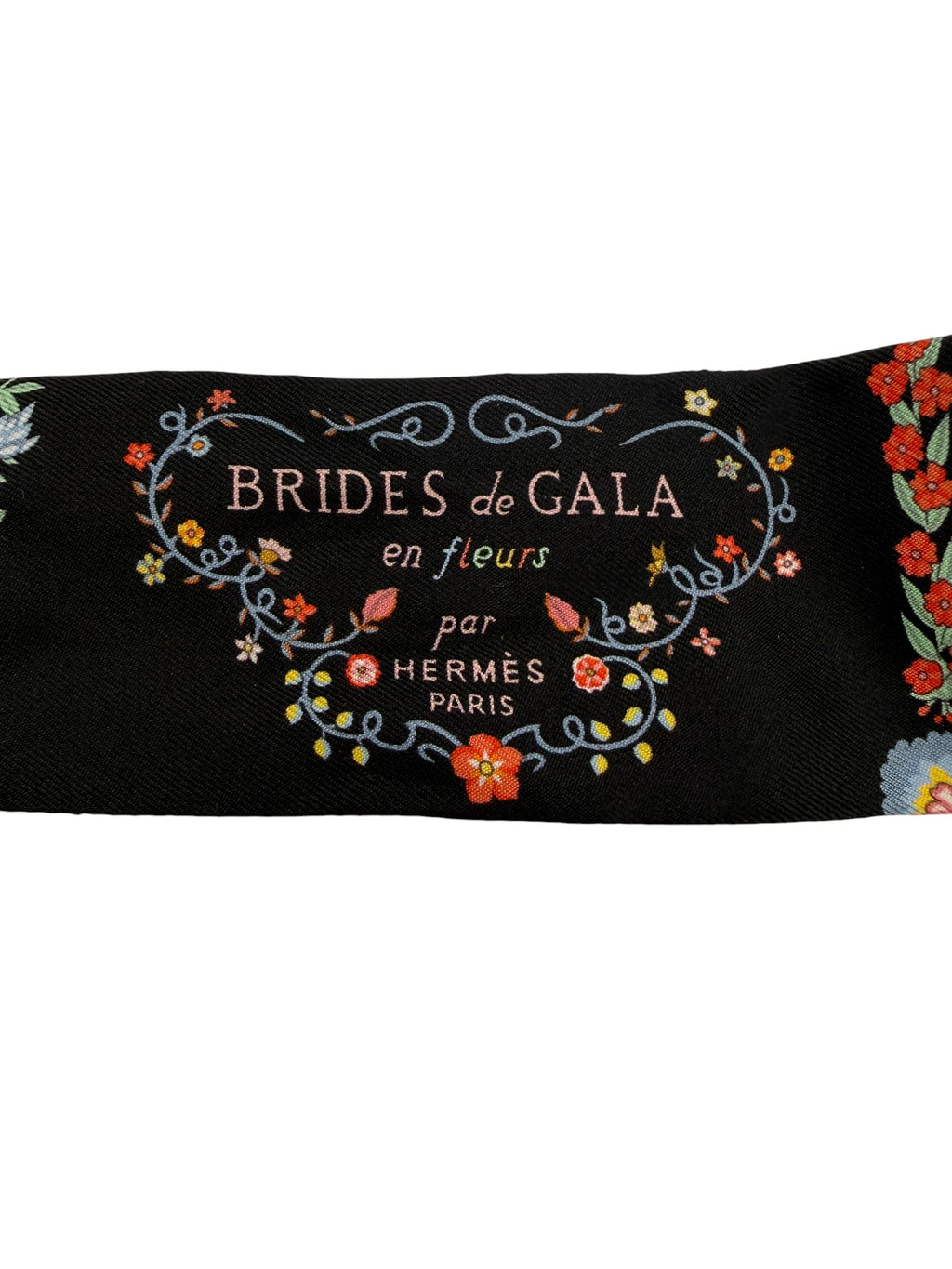 Hermés Brides de Gala En Fleurs Twilly Silk Floral
