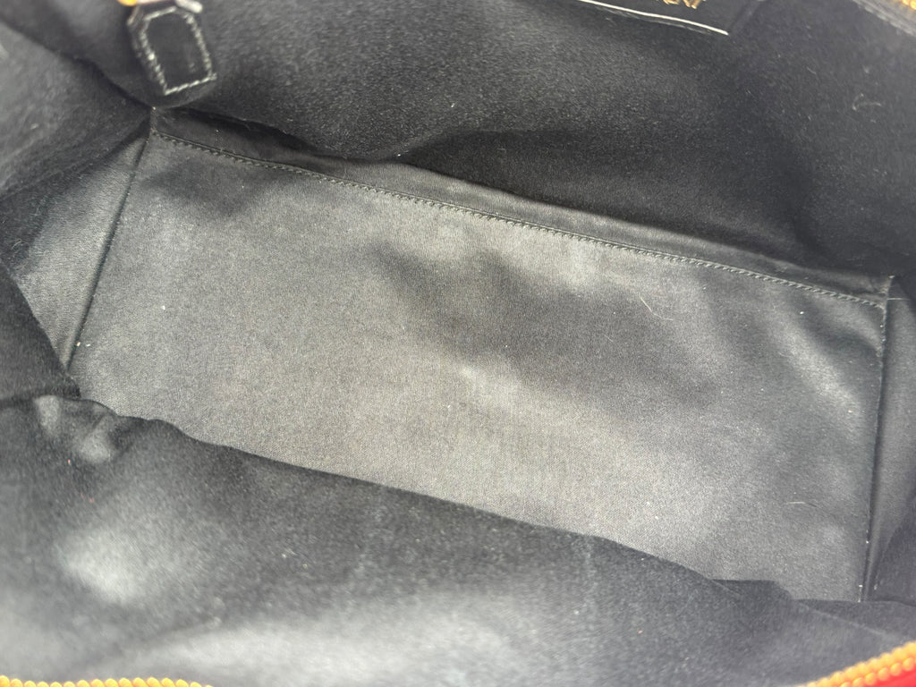 Saint Laurent Cabas ChYc Red Leather Tote w/ Gold Hardware & COA