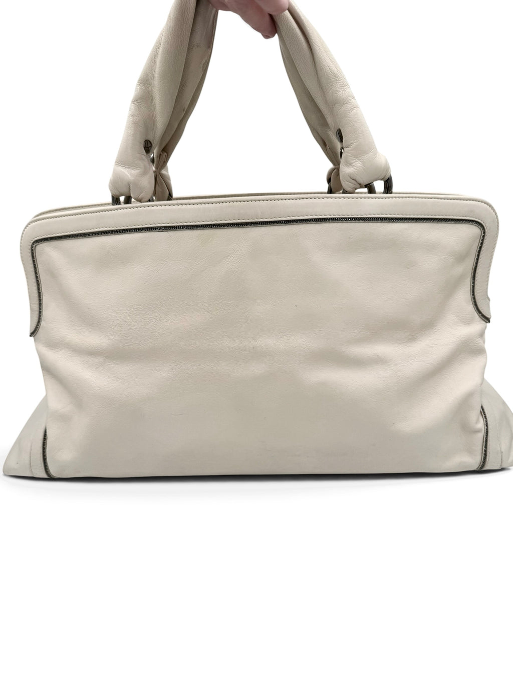 Chanel Calfskin Soho East West Tote Cream 2008