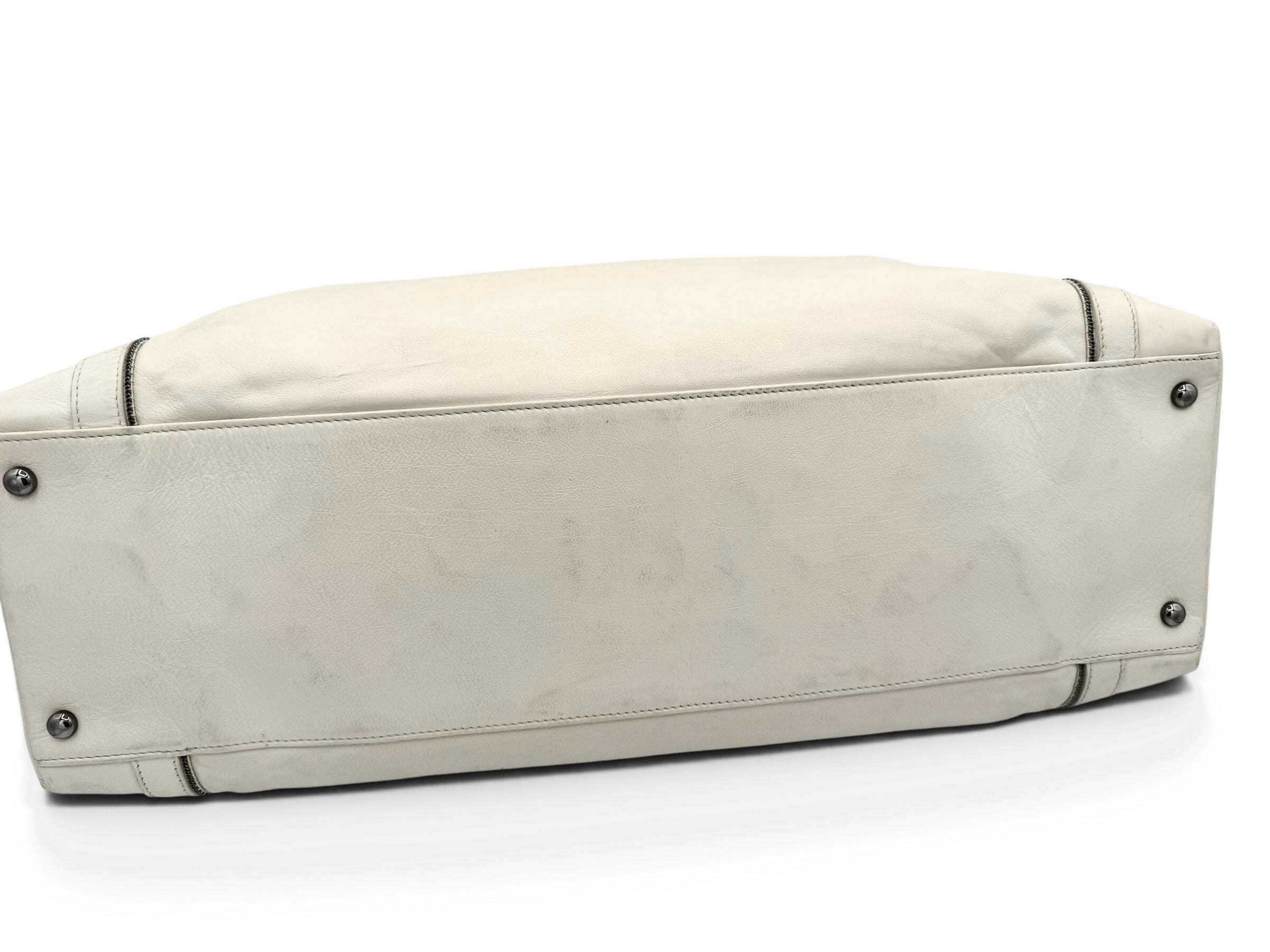 Chanel Calfskin Soho East West Tote Cream 2008