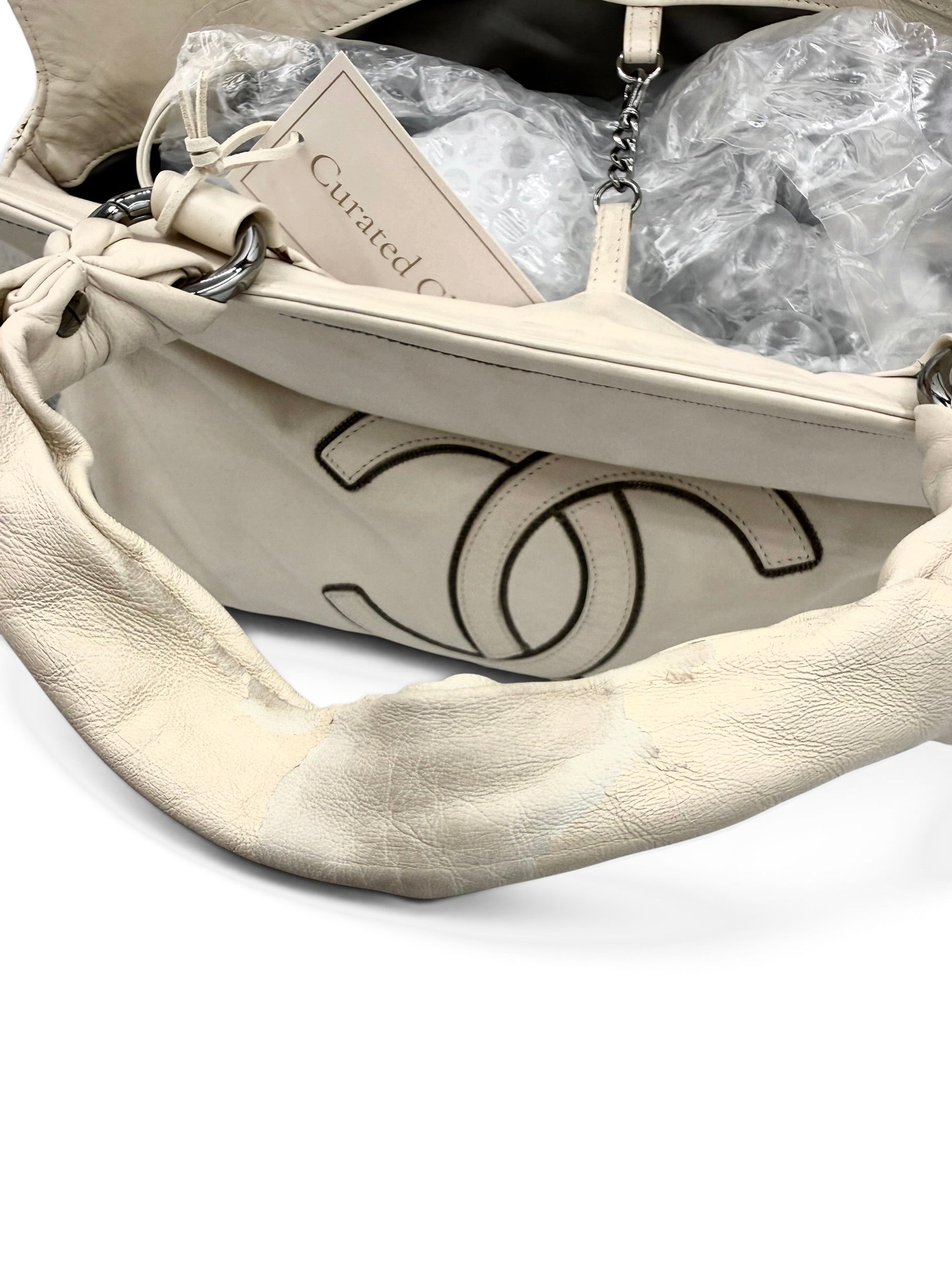 Chanel Calfskin Soho East West Tote Cream 2008