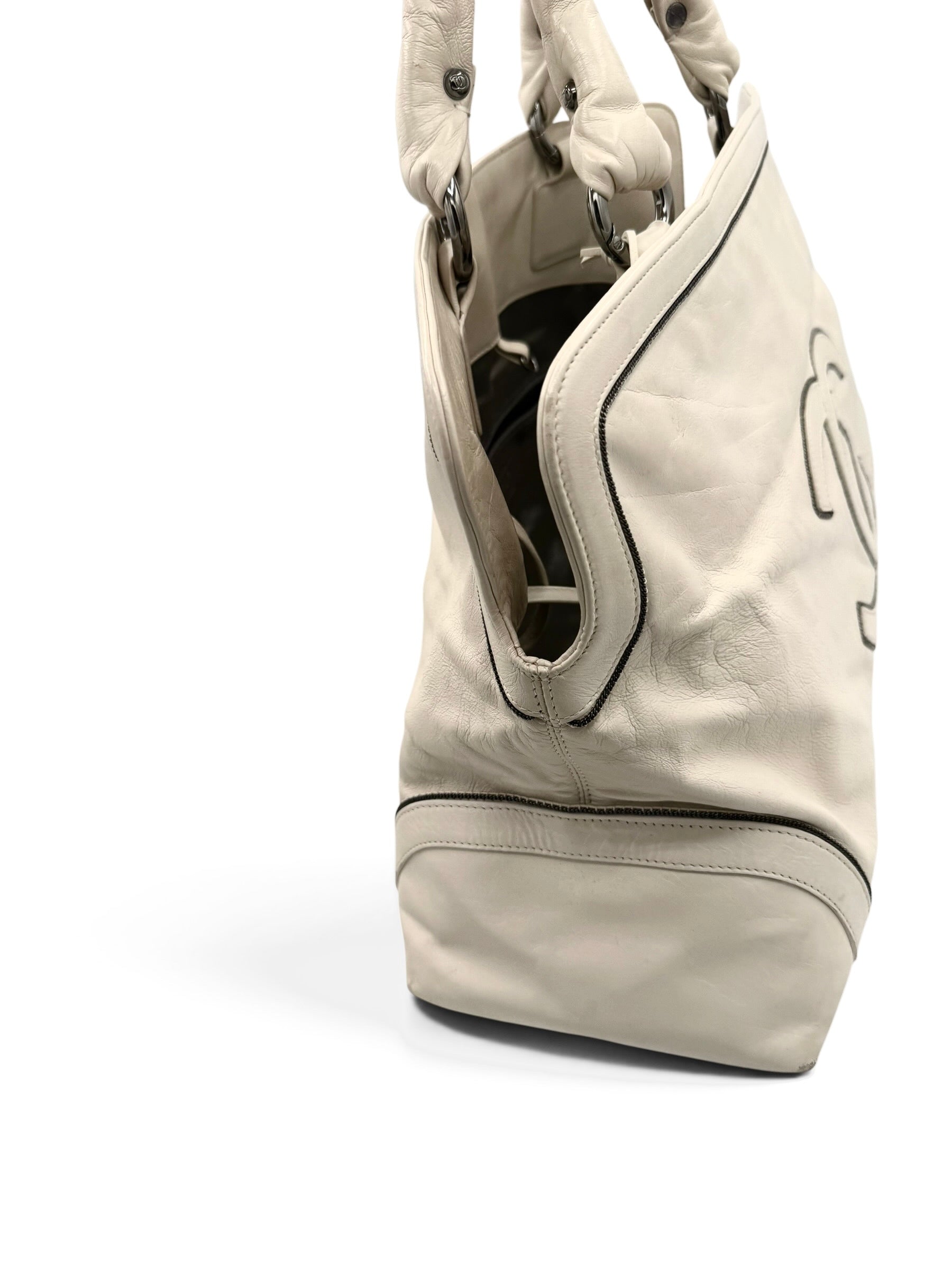 Chanel Calfskin Soho East West Tote Cream 2008