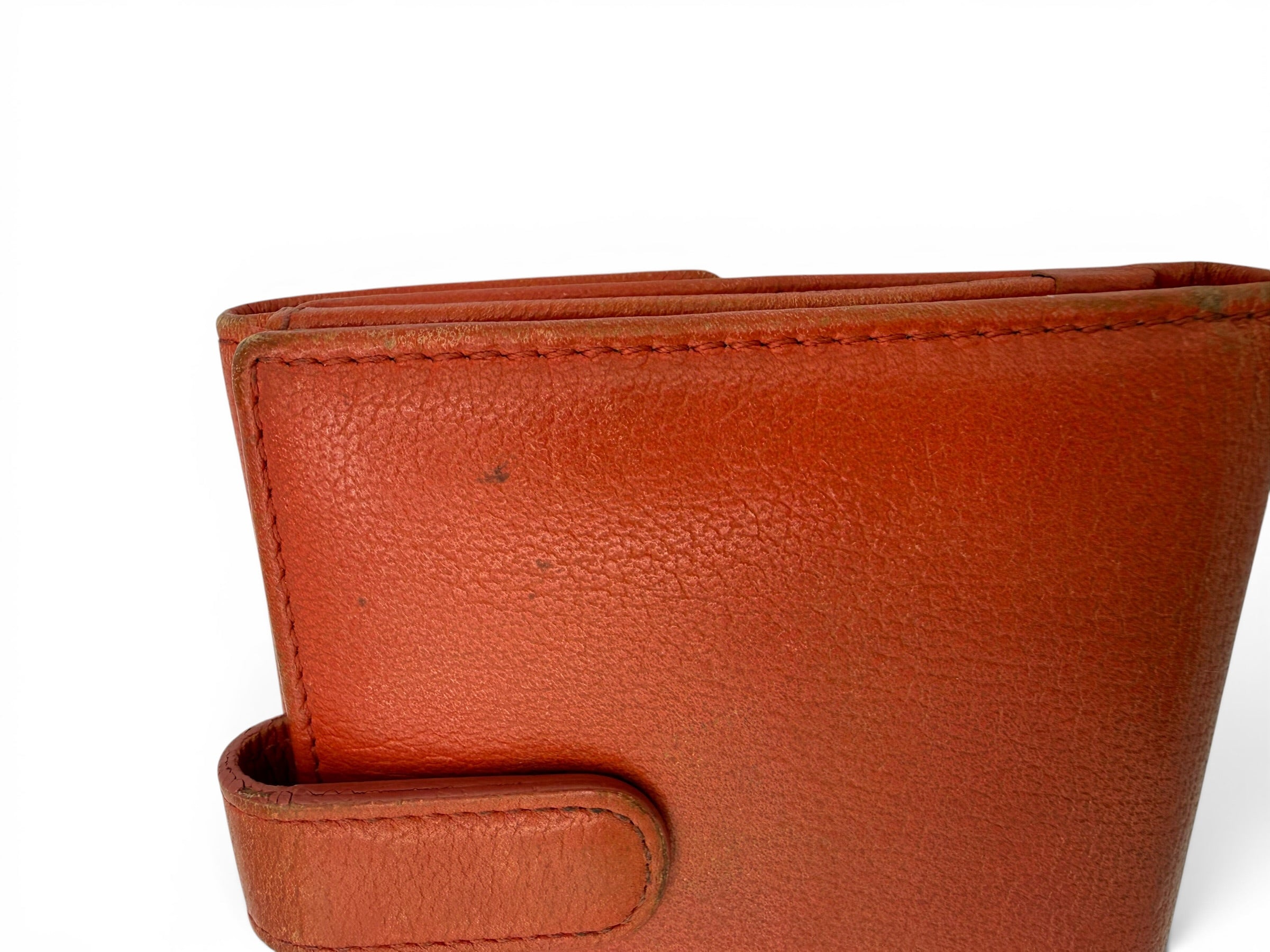 Chanel Vintage Camellia Lambskin Compact Wallet