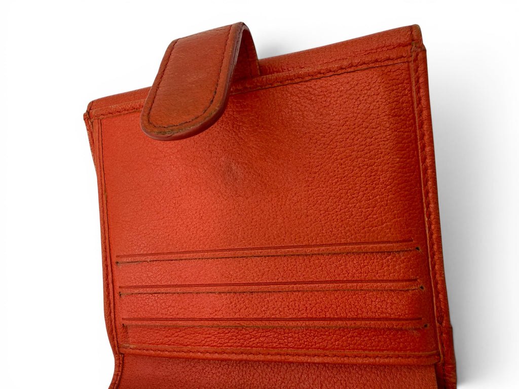 Chanel Vintage Camellia Lambskin Compact Wallet