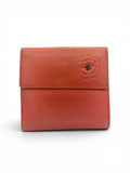 Chanel Vintage Camellia Lambskin Compact Wallet