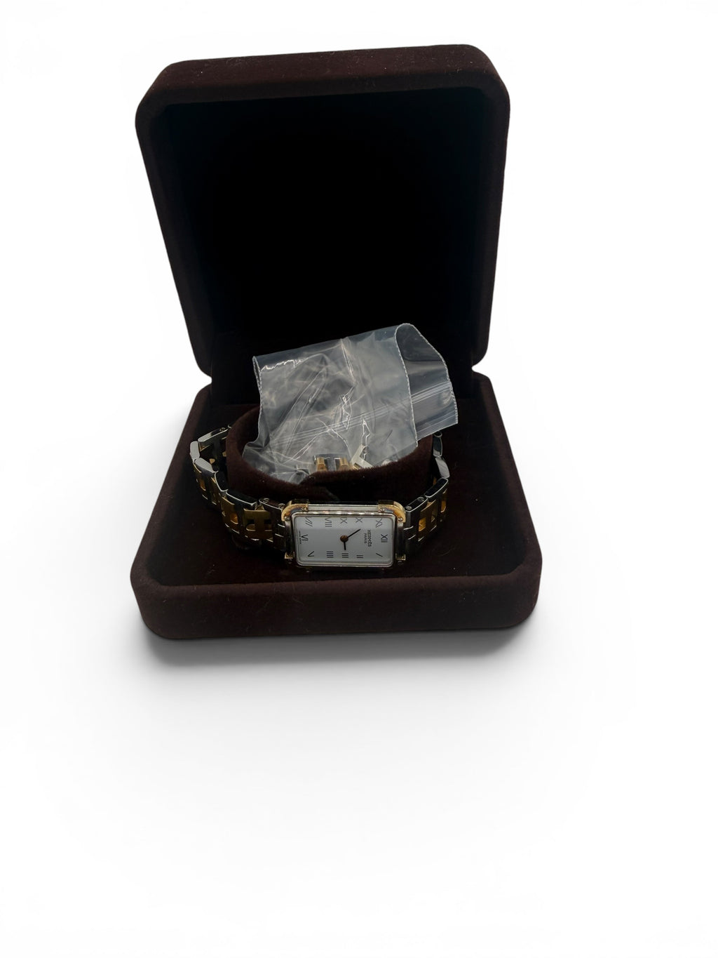 Hermés Cape Cod PM Two-Tone Stainless Steel & Gold H-Link Quartz Watch