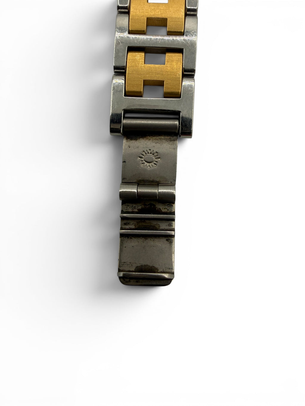 Hermés Cape Cod PM Two-Tone Stainless Steel & Gold H-Link Quartz Watch