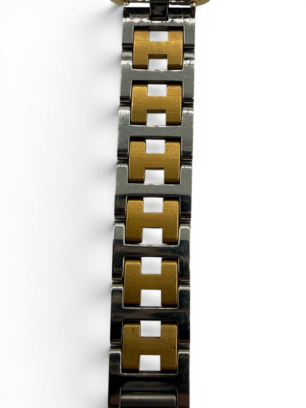 Hermés Cape Cod PM Two-Tone Stainless Steel & Gold H-Link Quartz Watch