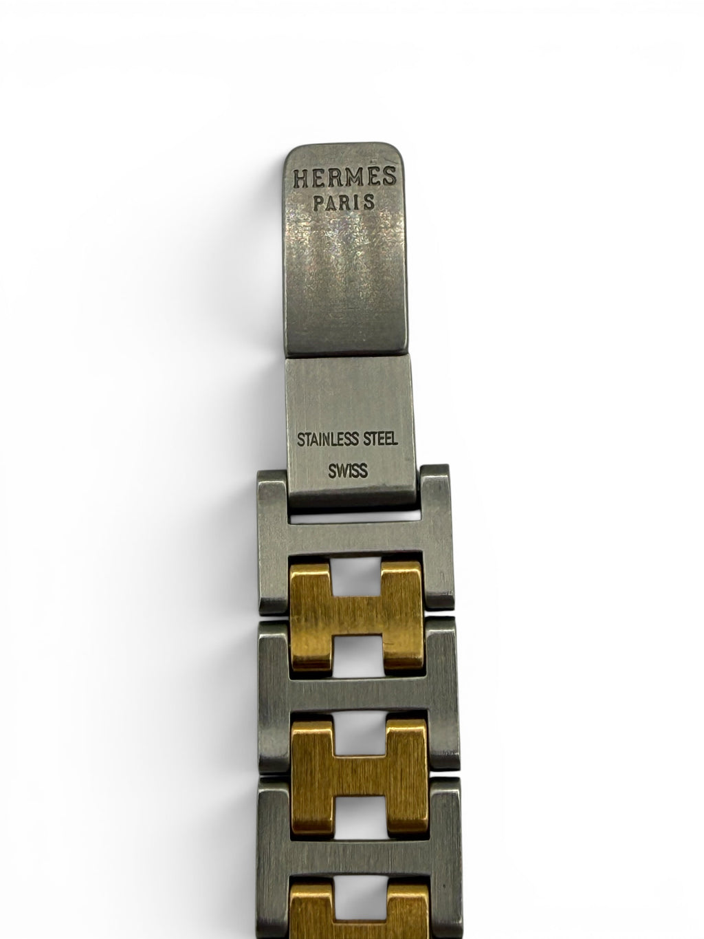 Hermés Cape Cod PM Two-Tone Stainless Steel & Gold H-Link Quartz Watch
