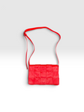 Bottega Veneta Red Intrecciato Leather Cassette Crossbody Bag