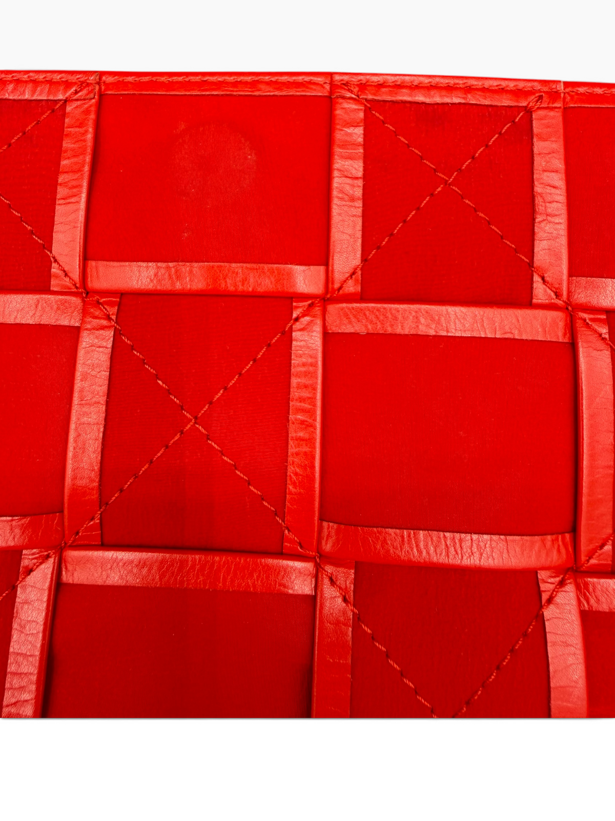 Bottega Veneta Red Intrecciato Leather Cassette Crossbody Bag