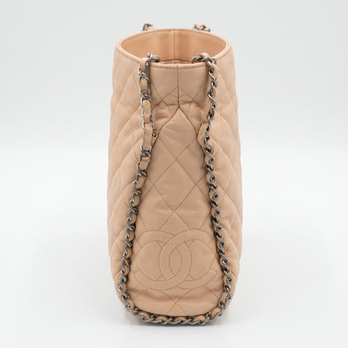 Chanel Chain Me Hobo Shoulder Bag Beige Clair Quilted Lambskin Leather