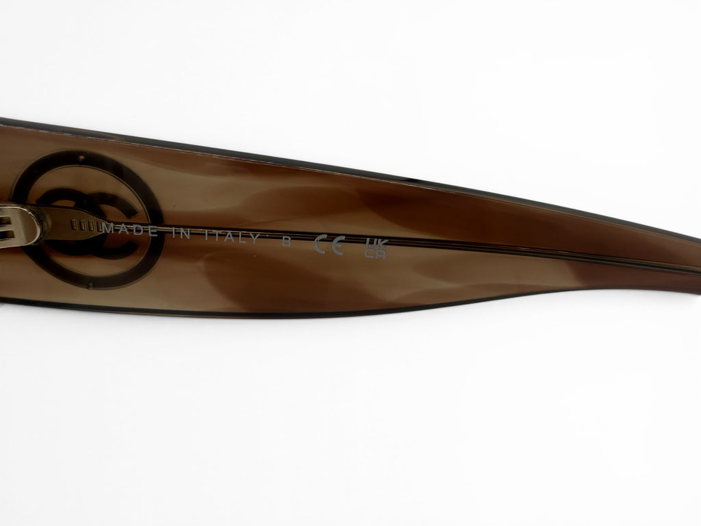 Chanel 5507-A Olive Green Gradient CC Logo Sunglasses 54 19 140