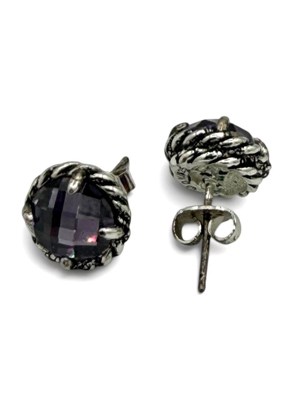 David Yurman Chatelaine® Sterling Silver Amethyst Stud Earrings