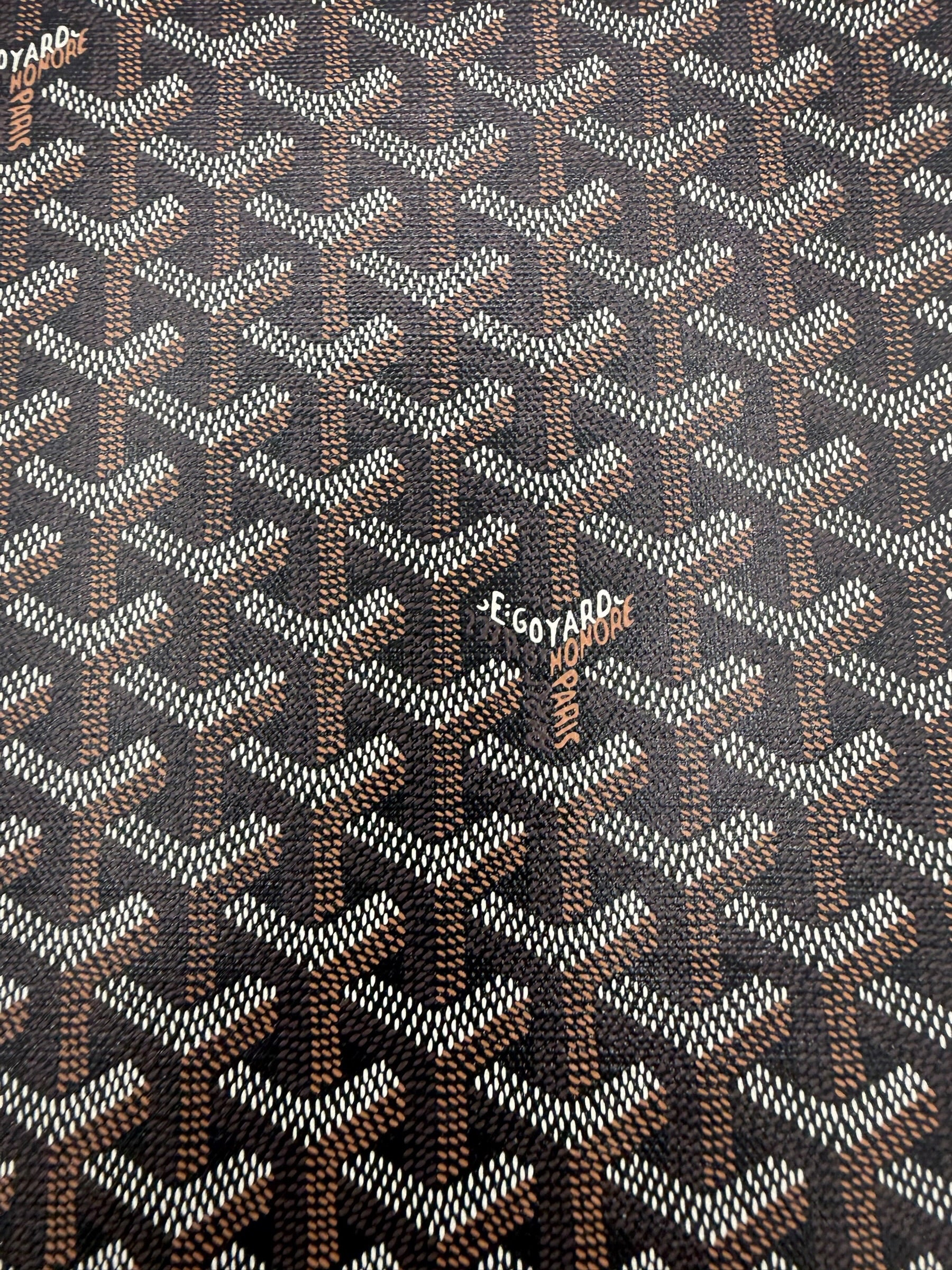 Goyard Compagnon Universal A4 Zip Portfolio Case Black/Brown Full Set w/ Receipt