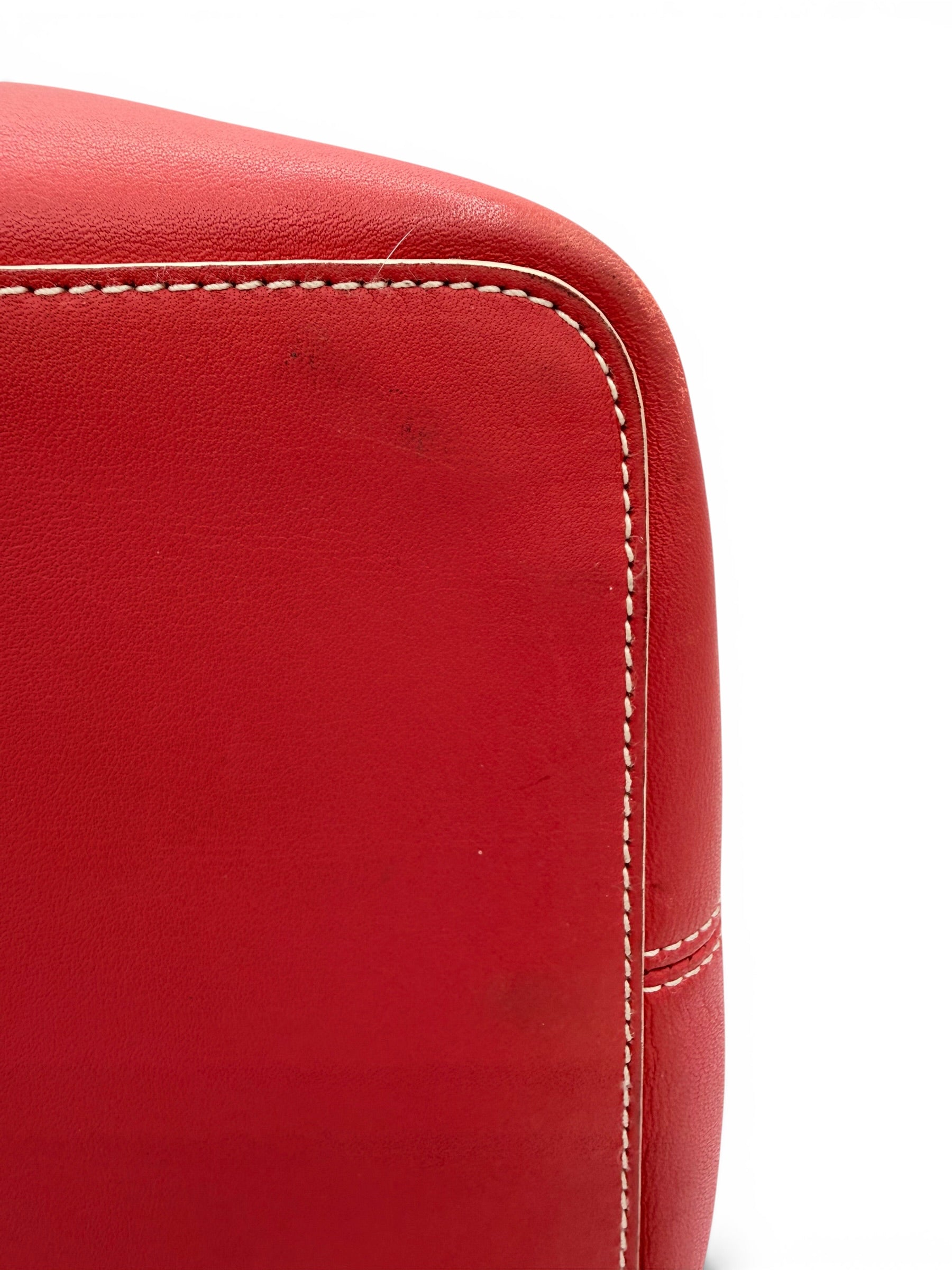 Loewe Coral Nappa Leather Shoulder Bag with Matching Zip Pouch