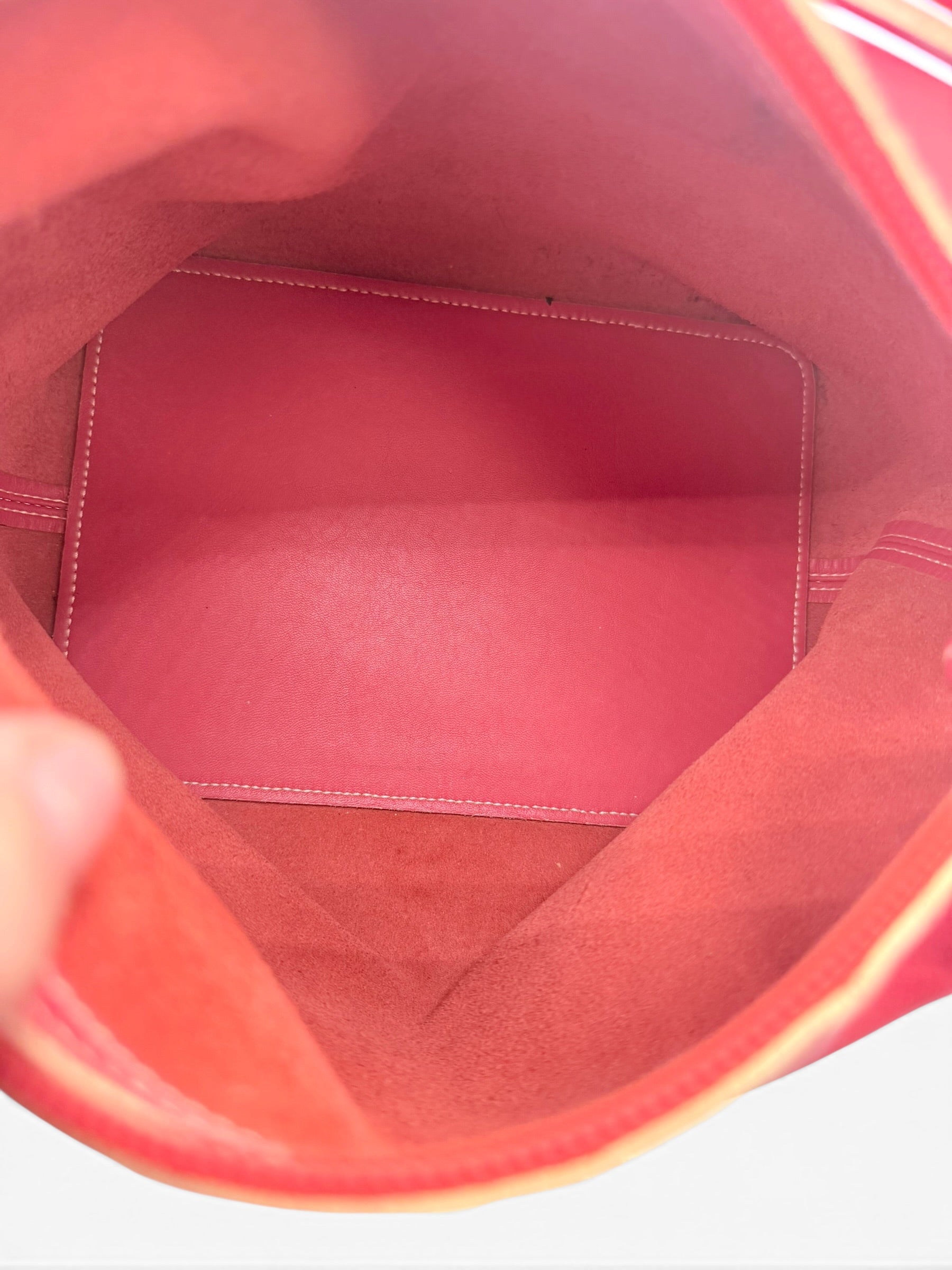 Loewe Coral Nappa Leather Shoulder Bag with Matching Zip Pouch