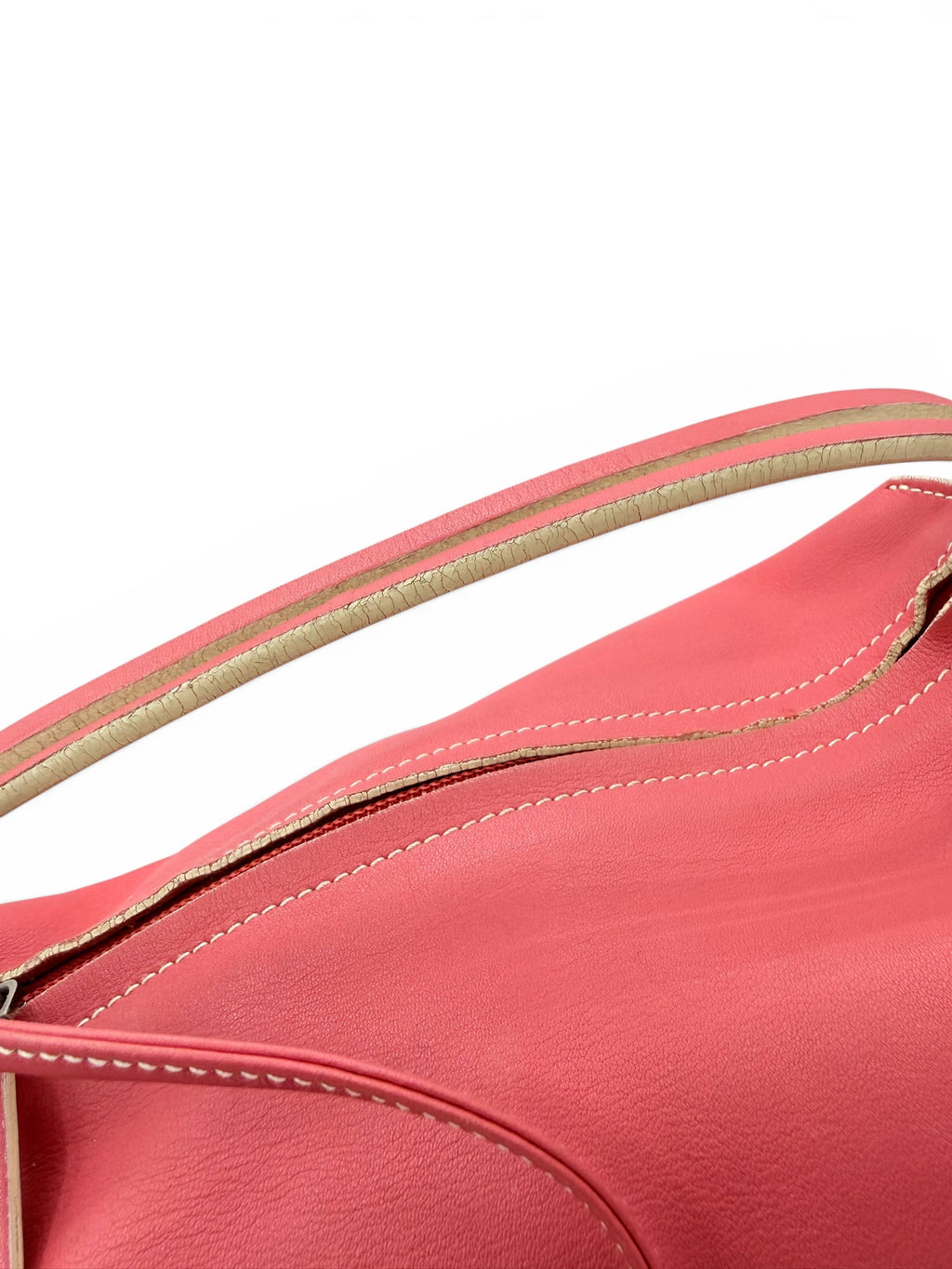 Loewe Coral Nappa Leather Shoulder Bag with Matching Zip Pouch
