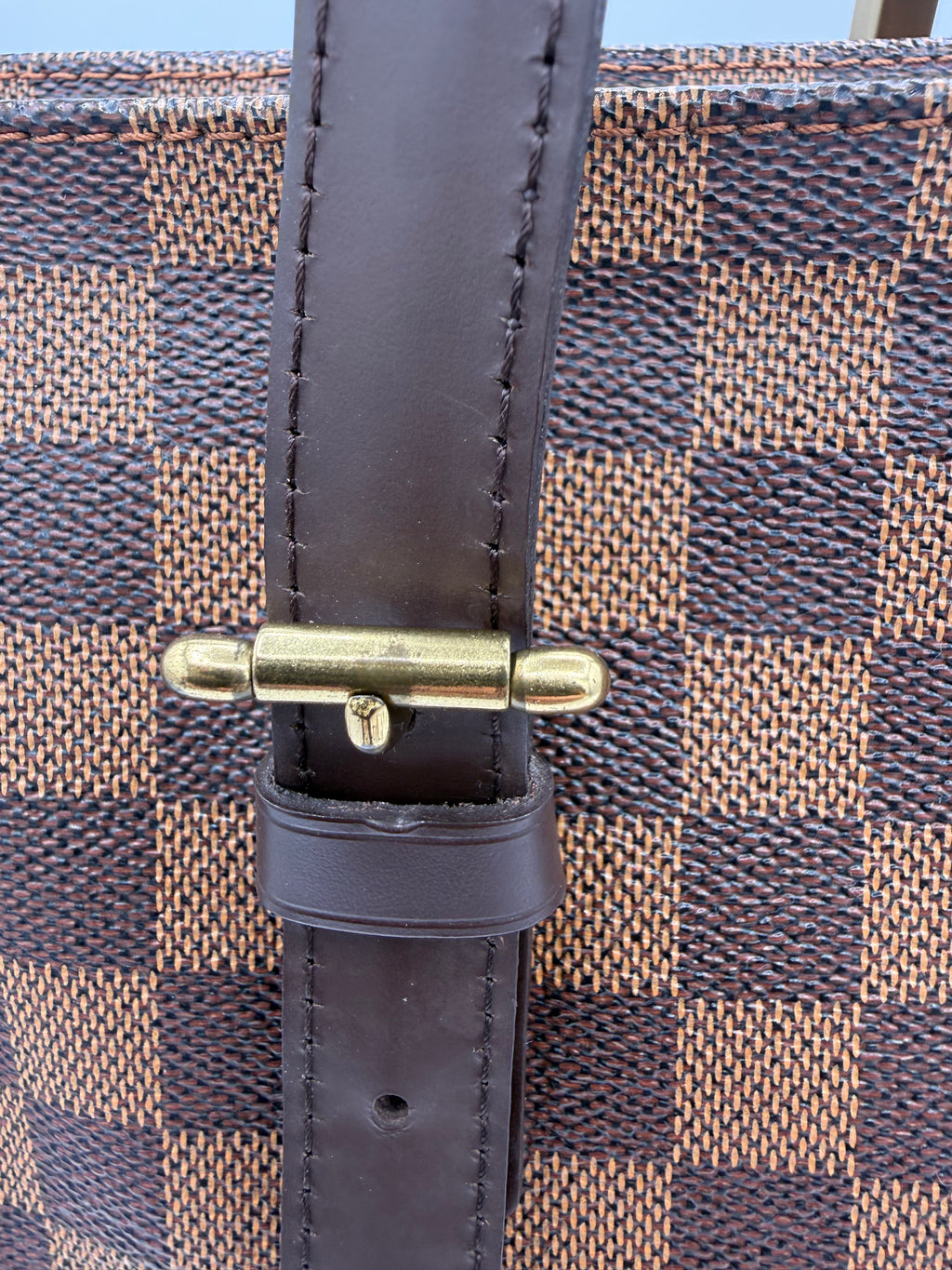Damier Ebene Chelsea Tote Shoulder Bag