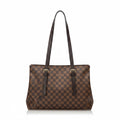 Damier Ebene Chelsea Tote Shoulder Bag