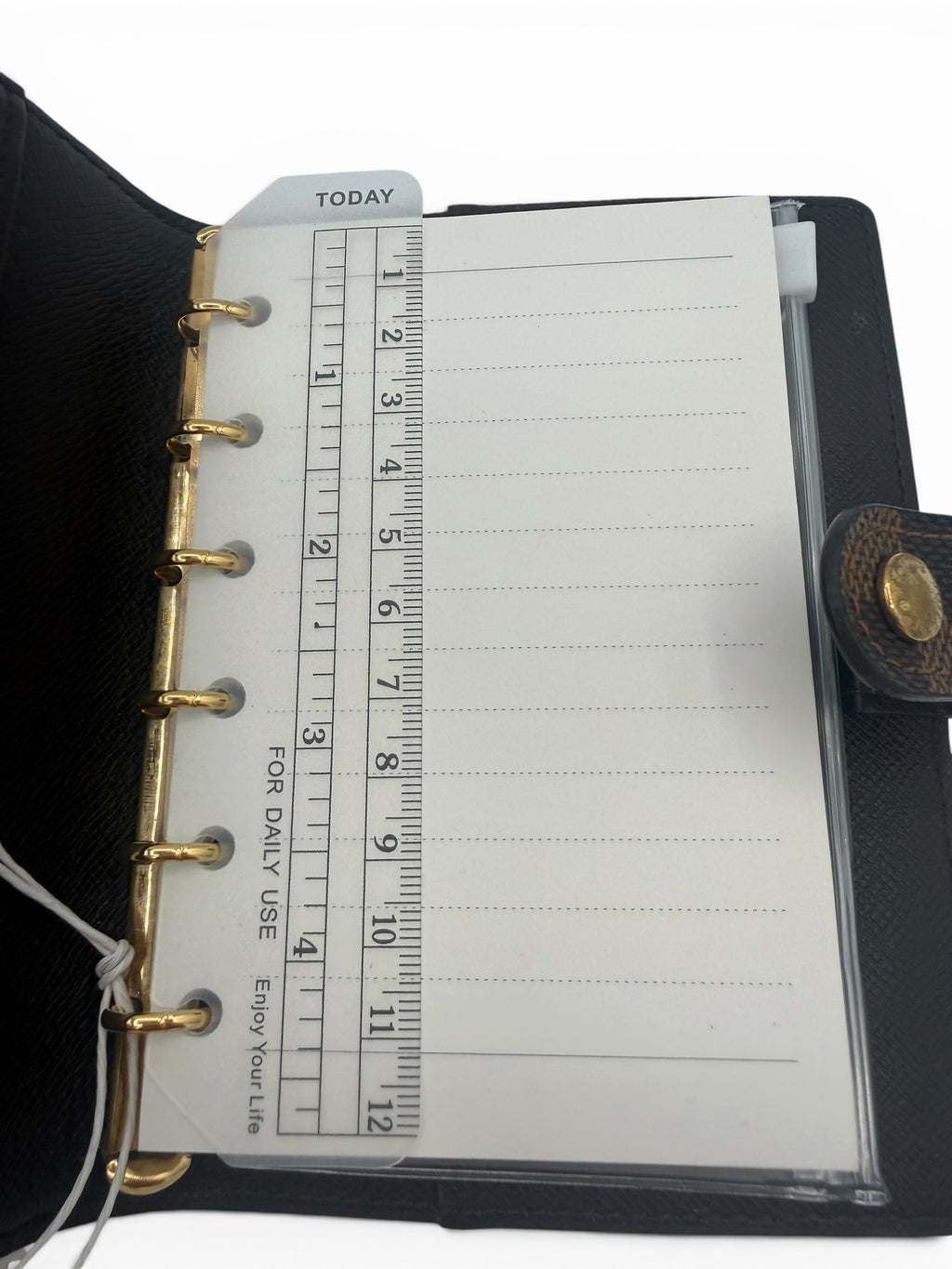 Louis Vuitton Damier Ebene Agenda PM Ring Organizer