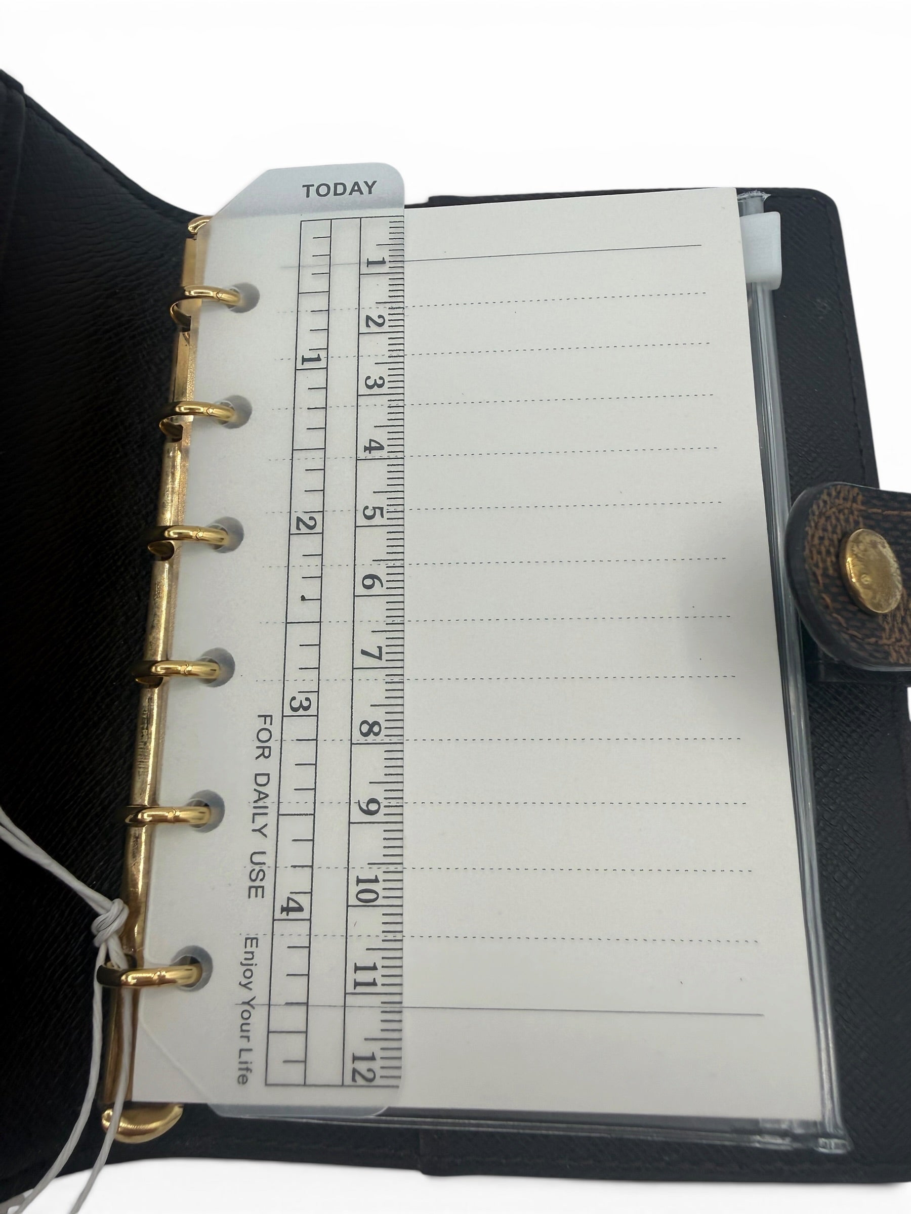 Louis Vuitton Damier Ebene Agenda PM Ring Organizer