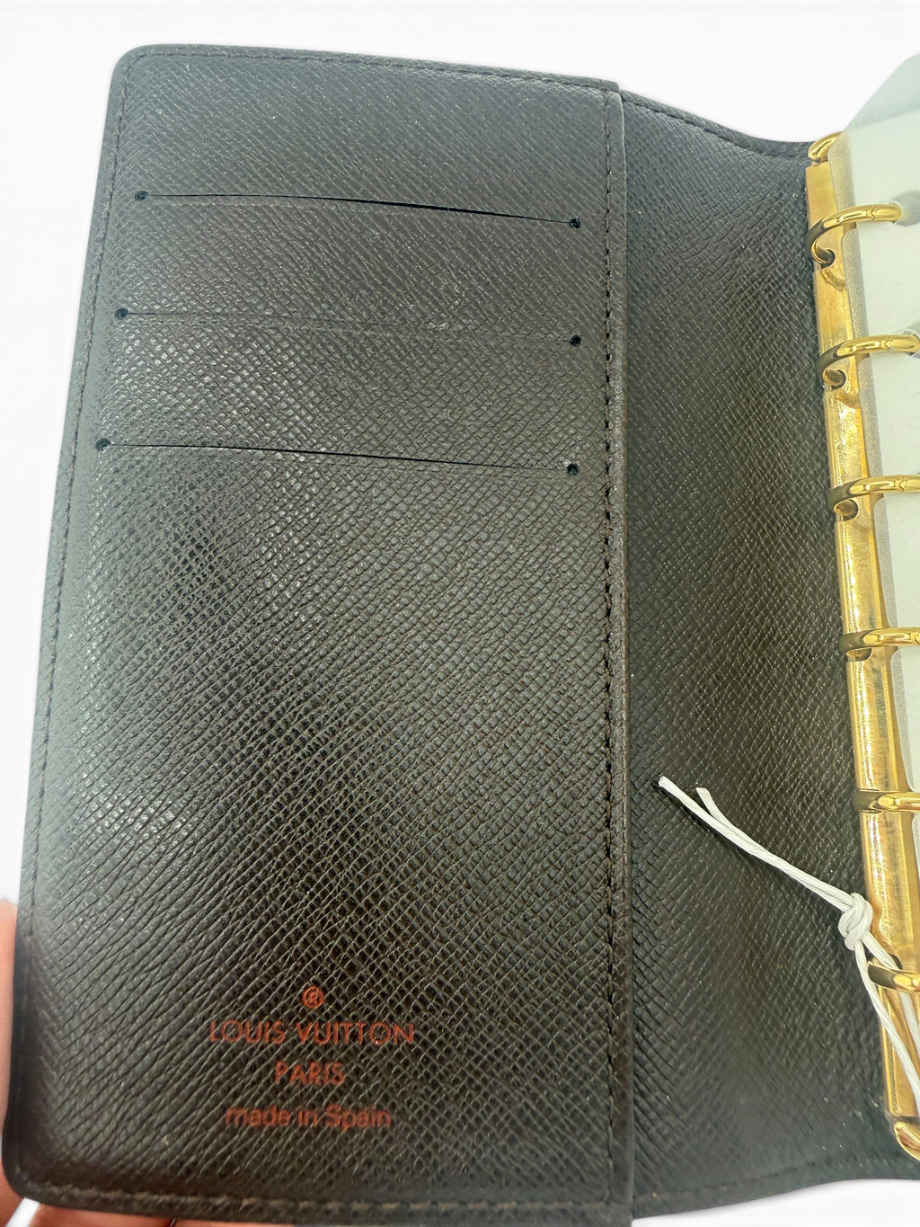 Louis Vuitton Damier Ebene Agenda PM Ring Organizer