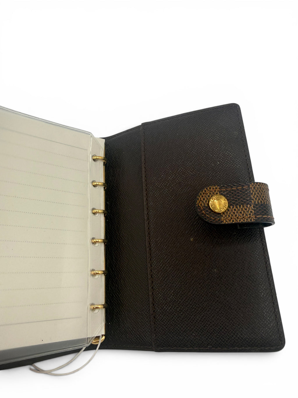 Louis Vuitton Damier Ebene Agenda PM Ring Organizer