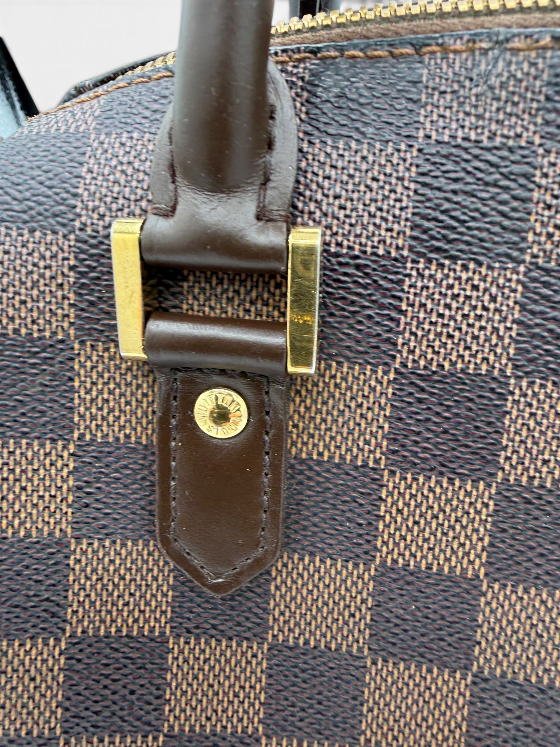 Louis Vuitton Damier Ebene Ribera MM Boston Handbag Vintage 2003