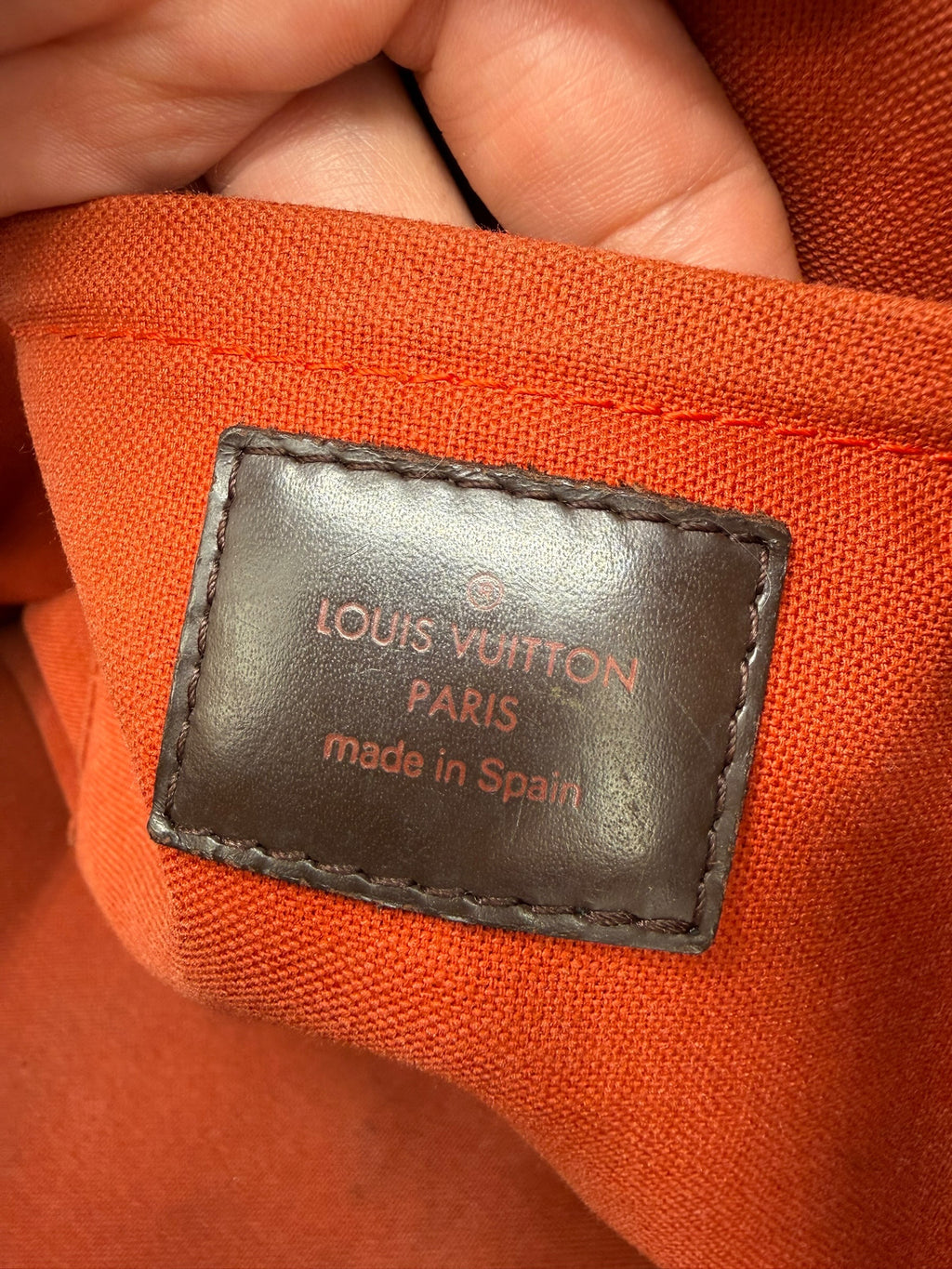 Louis Vuitton Damier Ebene Ribera MM Boston Handbag Vintage 2003