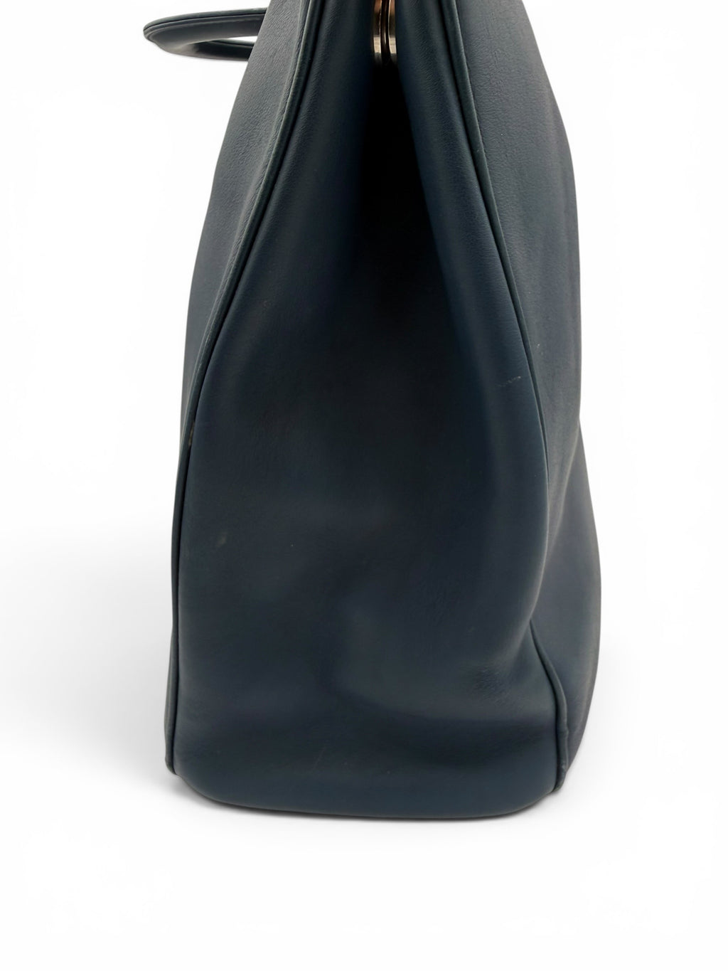 Christian Dior Diorissimo Large Leather Tote Navy Blue
