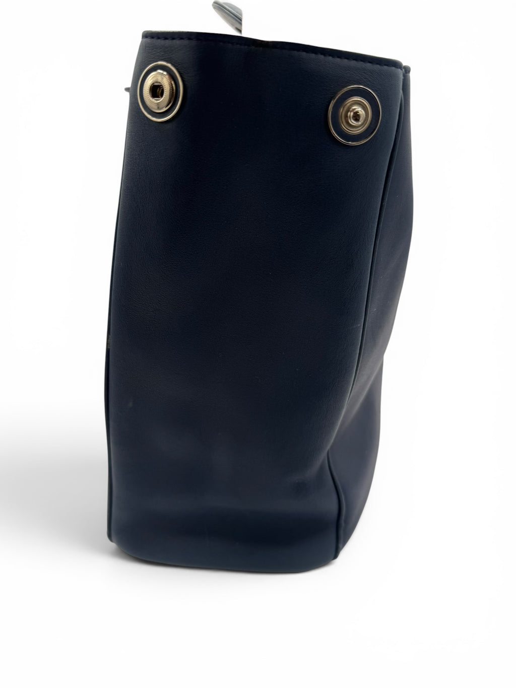 Christian Dior Diorissimo Large Leather Tote Navy Blue