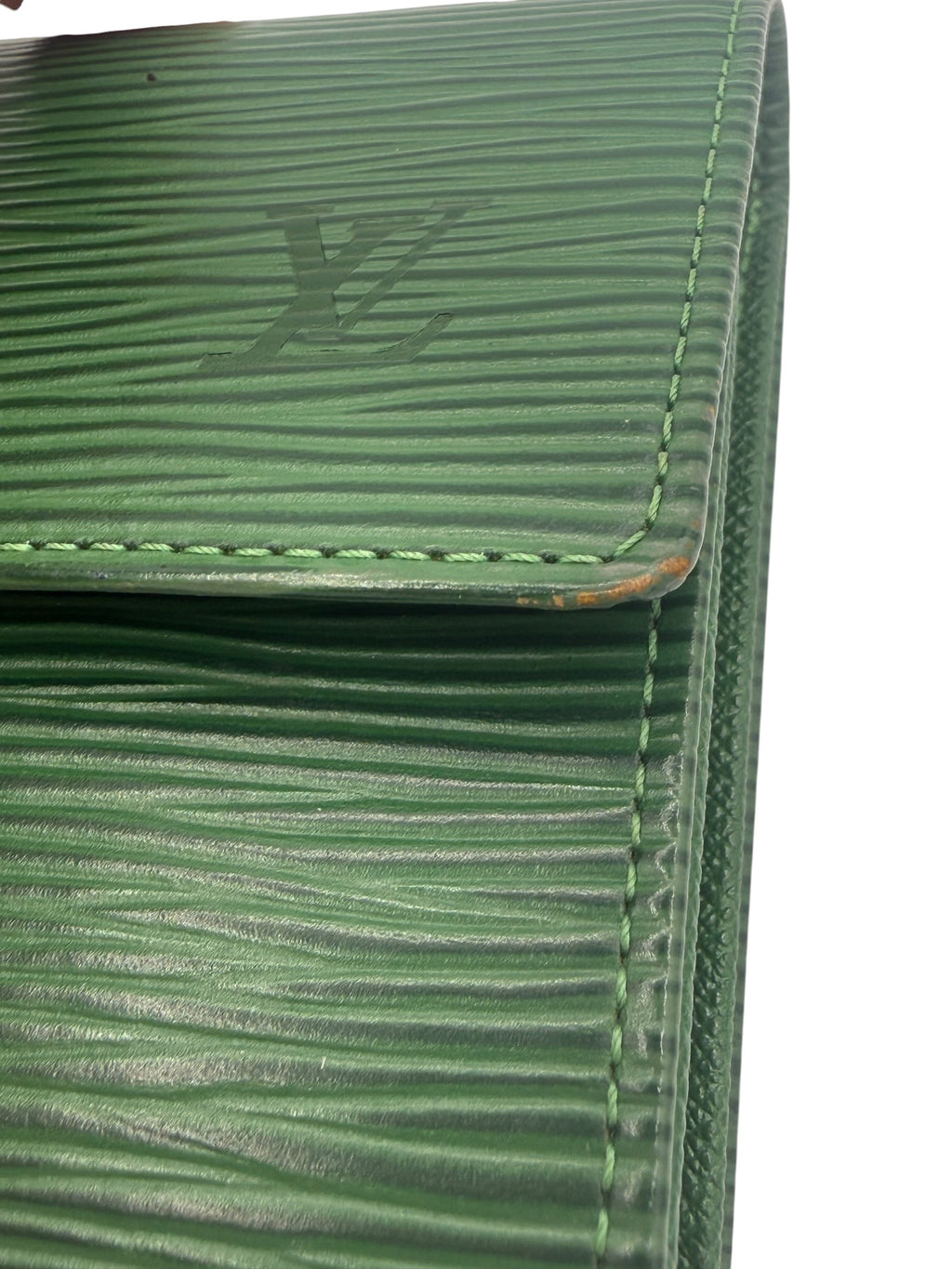 Louis Vuitton Vintage Borneo Green Epi Leather Sarah Wallet