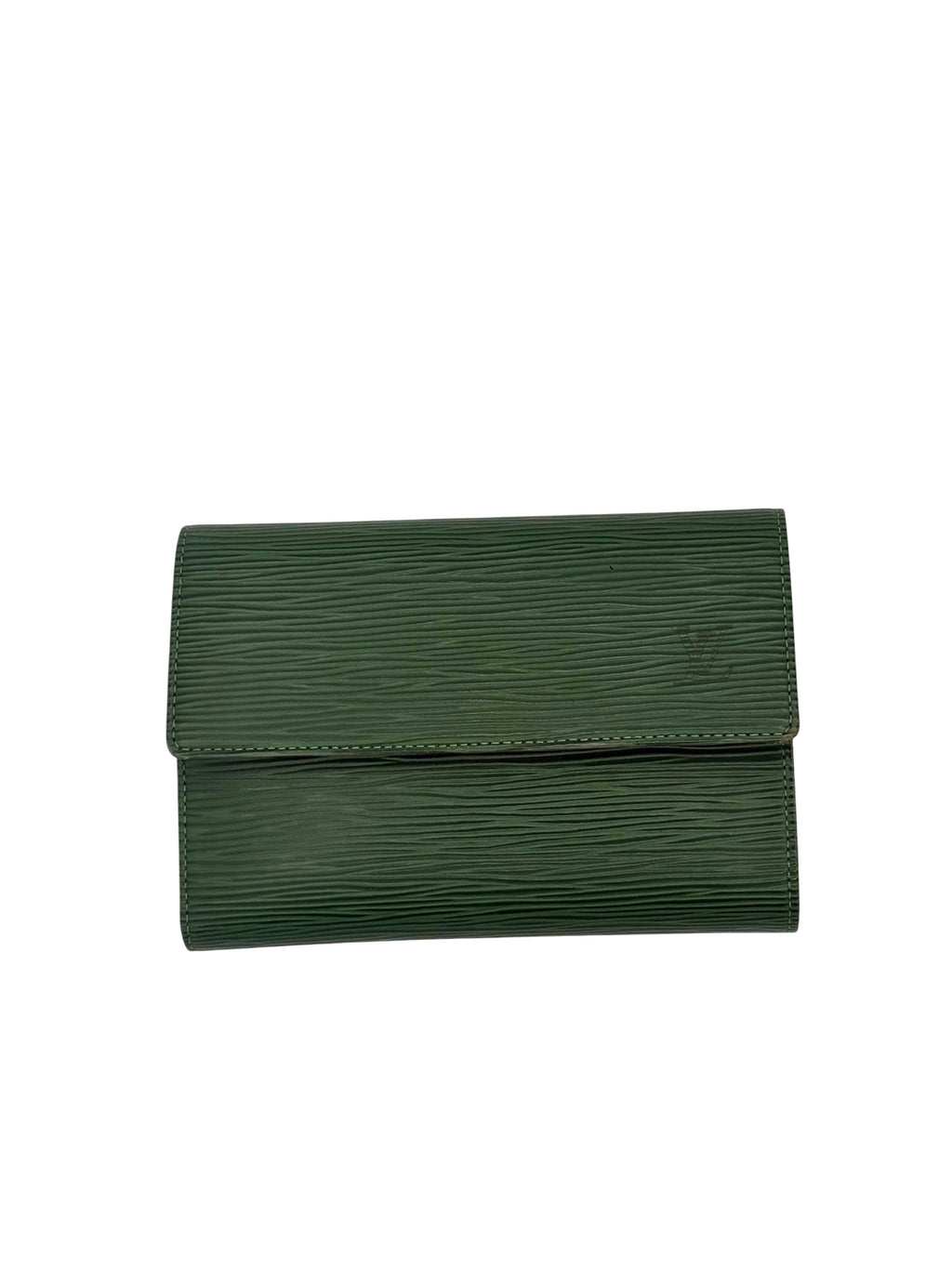 Louis Vuitton Vintage Borneo Green Epi Leather Sarah Wallet